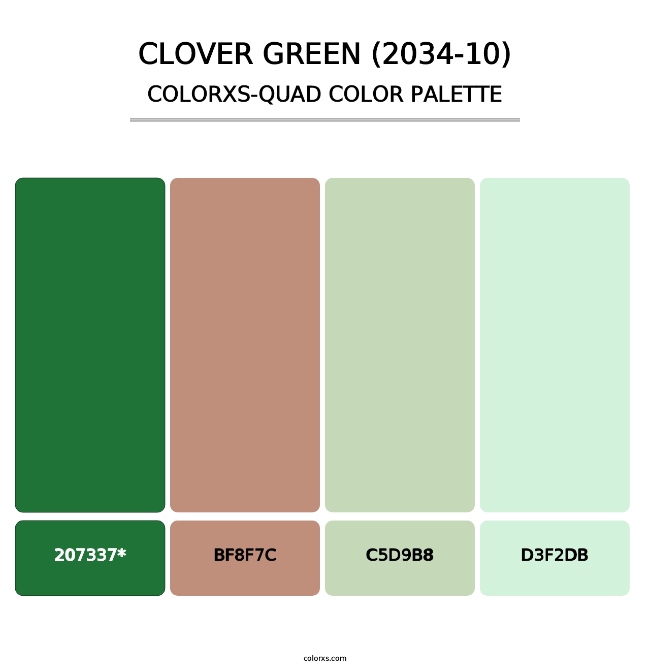 Clover Green (2034-10) - Colorxs Quad Palette