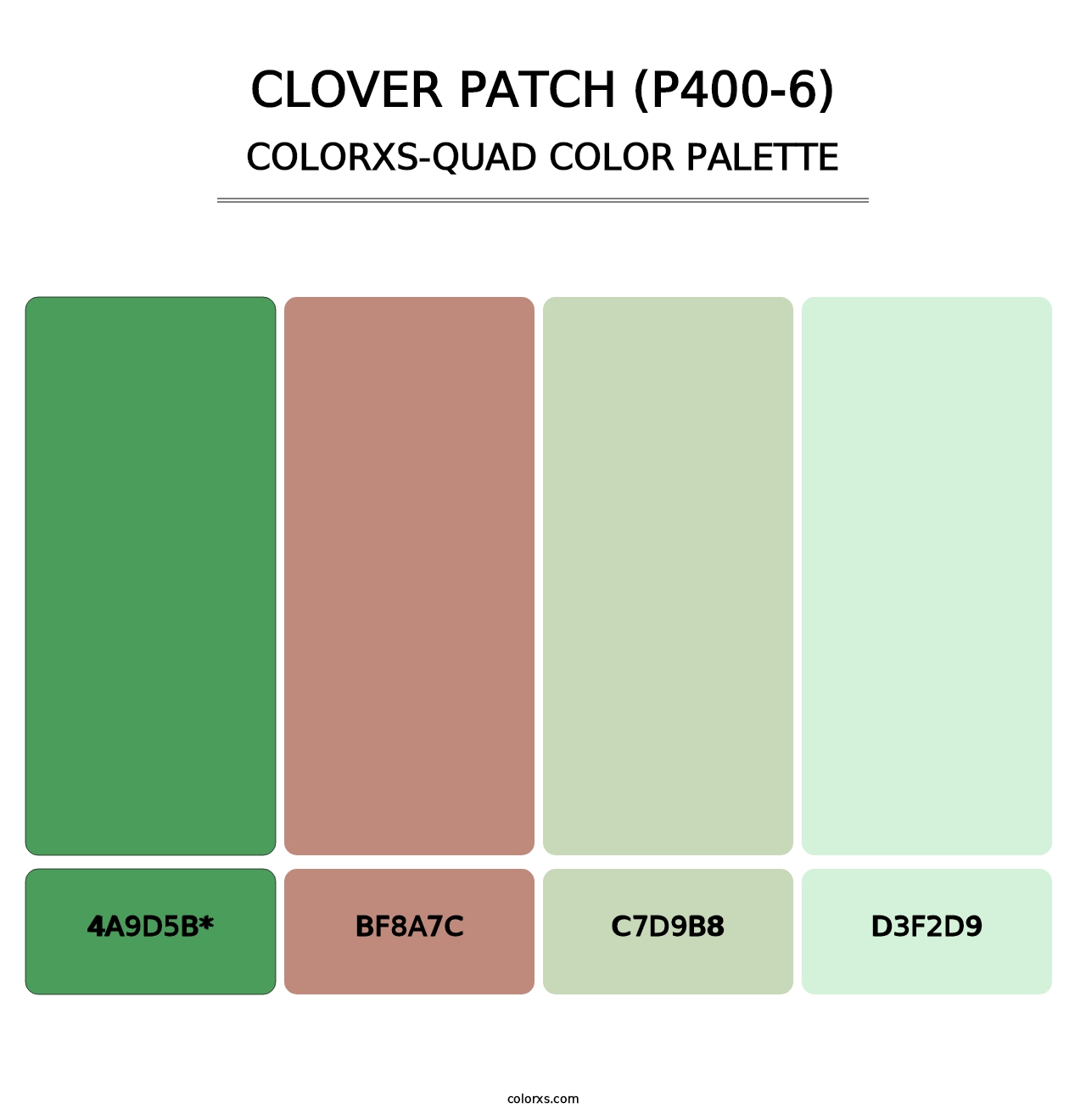 Clover Patch (P400-6) - Colorxs Quad Palette