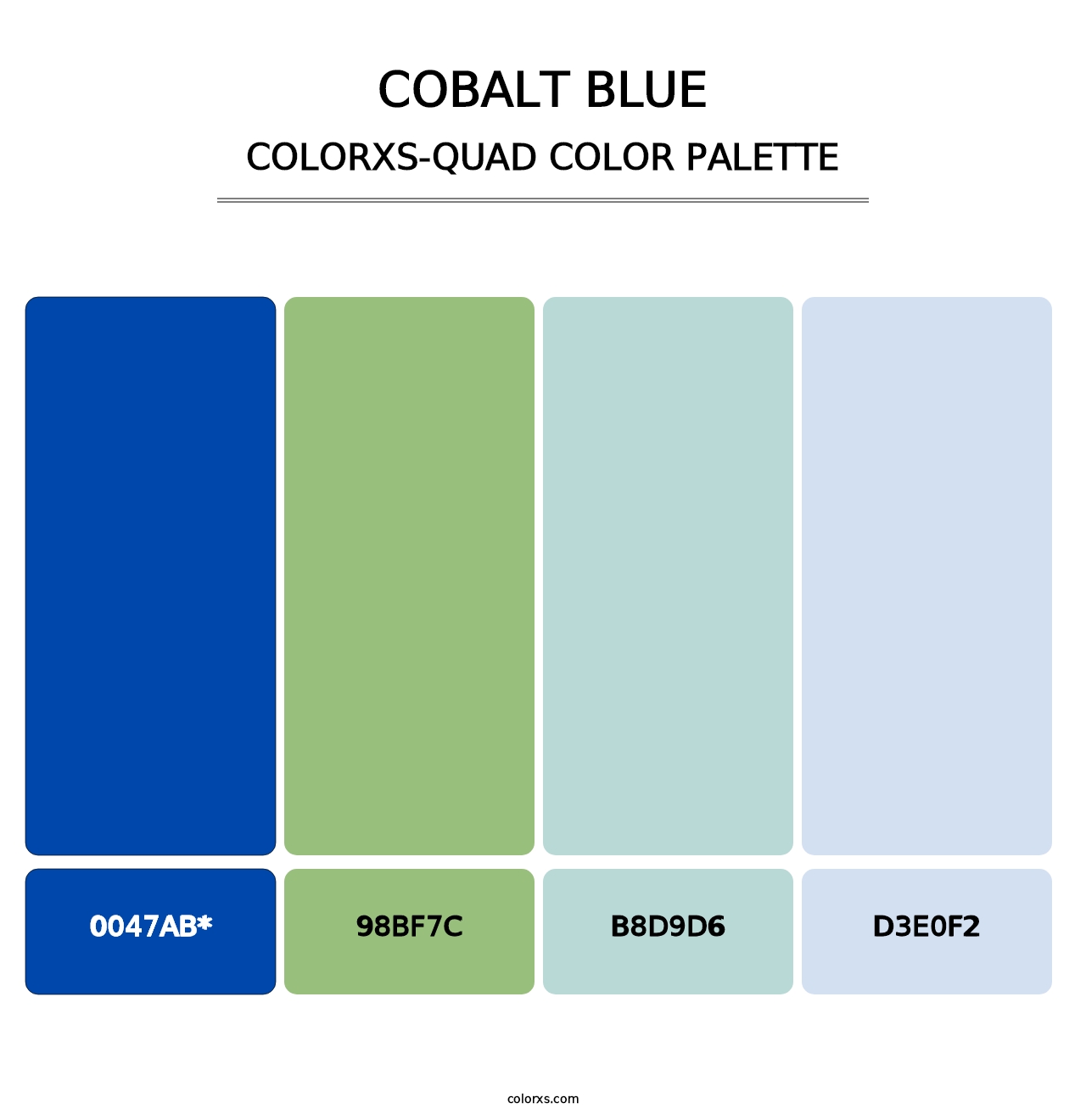 Cobalt Blue color palettes - colorxs.com