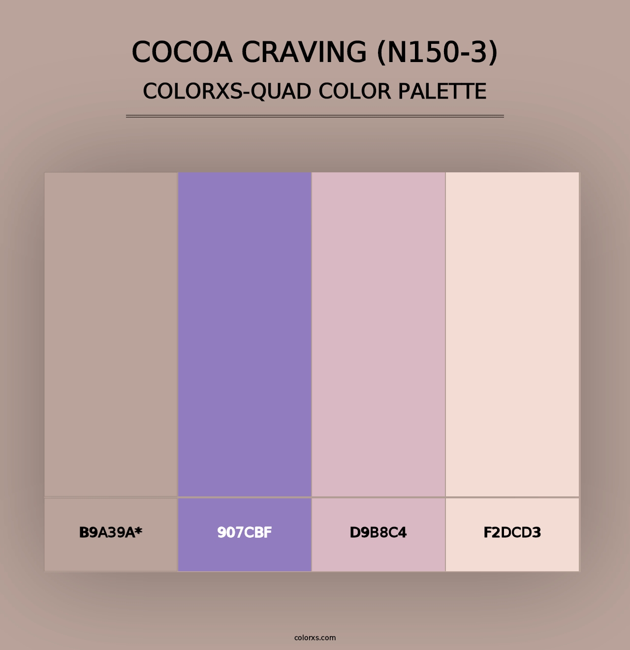 Cocoa Craving (N150-3) - Colorxs Quad Palette