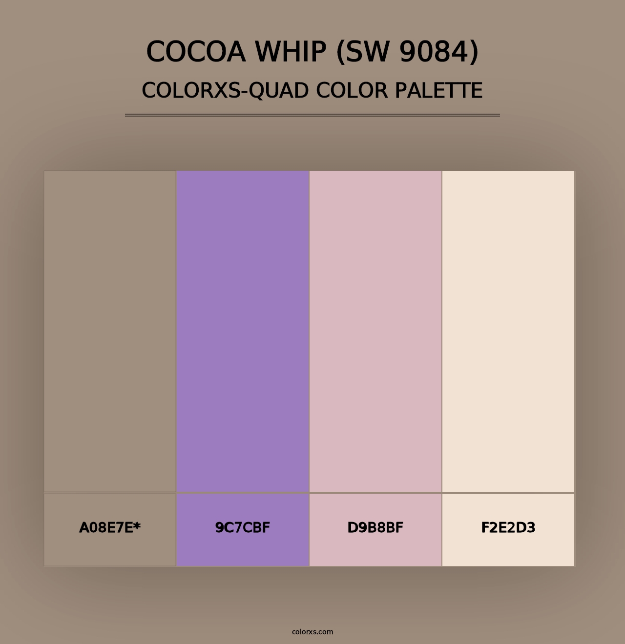 Cocoa Whip (SW 9084) - Colorxs Quad Palette