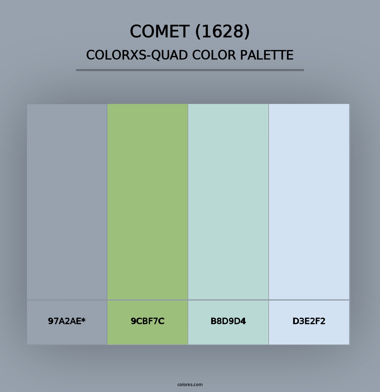 Comet (1628) - Colorxs Quad Palette