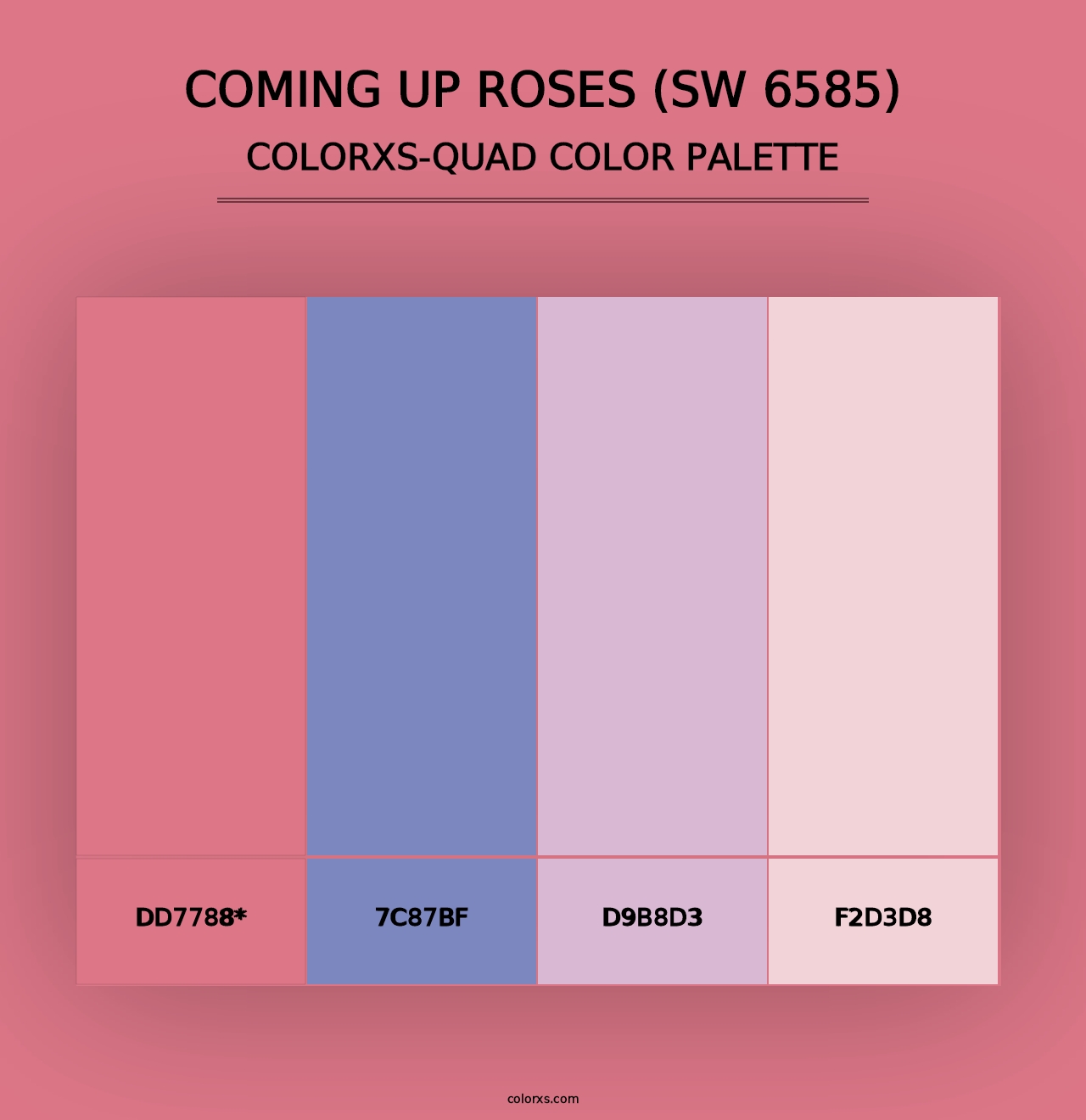 Coming up Roses (SW 6585) - Colorxs Quad Palette