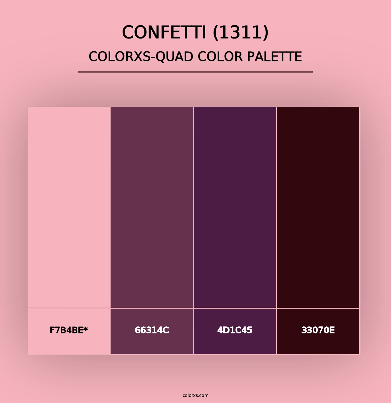 Confetti (1311) - Colorxs Quad Palette