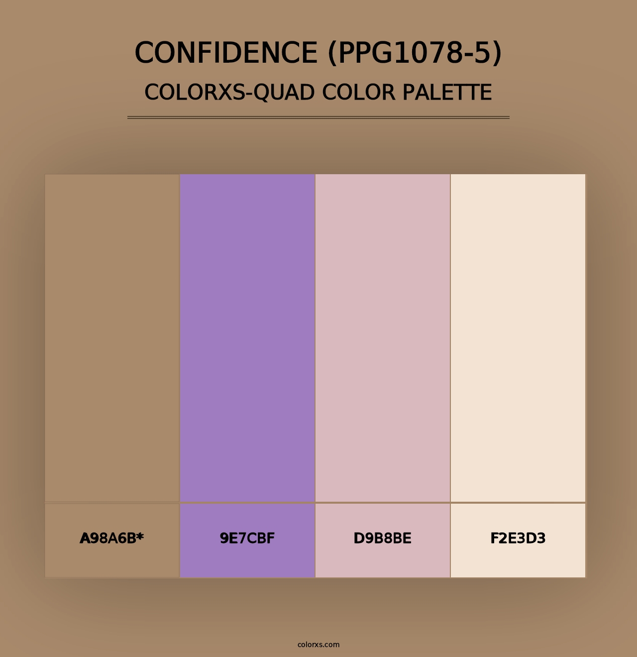 Confidence (PPG1078-5) - Colorxs Quad Palette