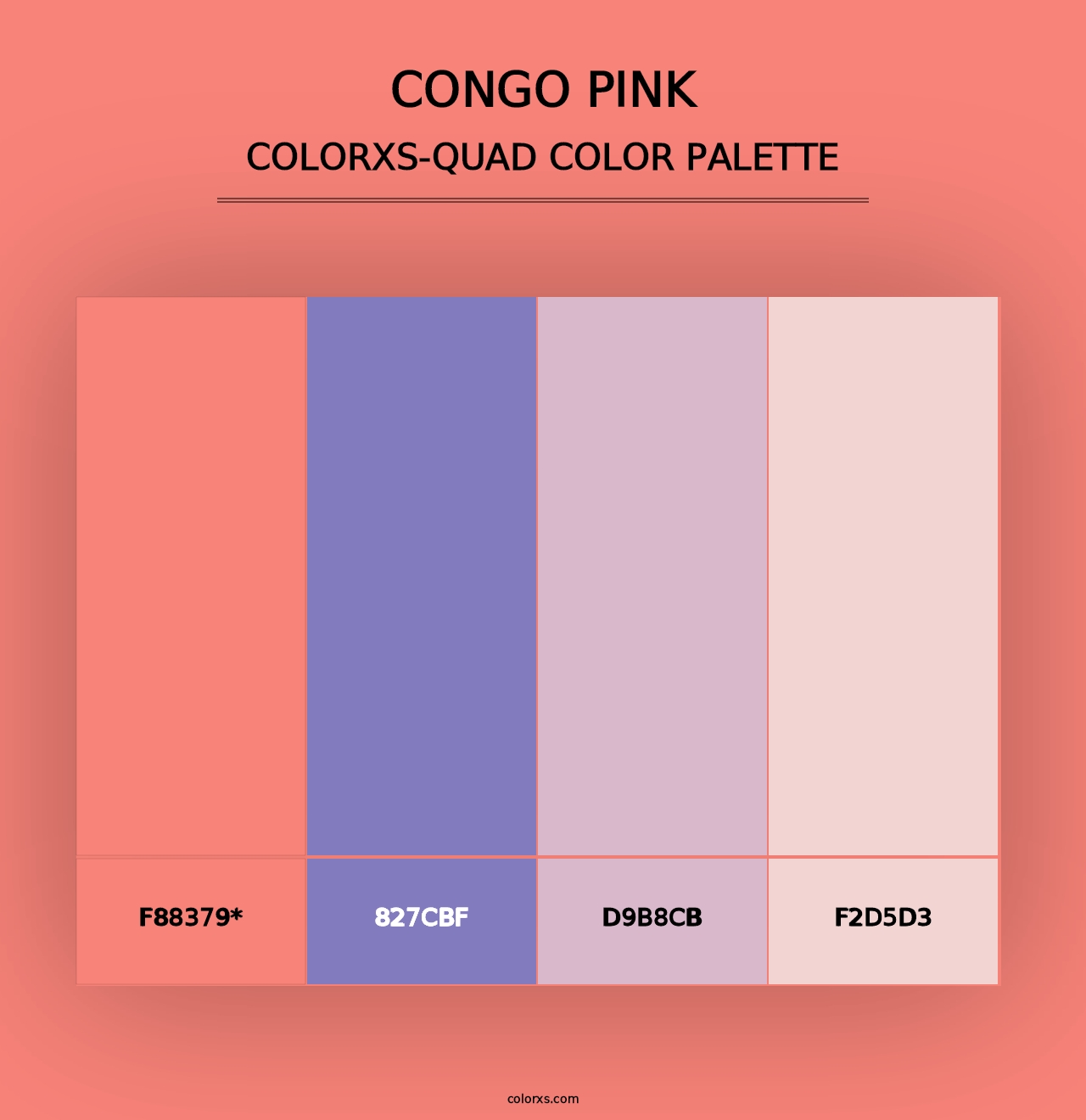 Congo Pink - Colorxs Quad Palette