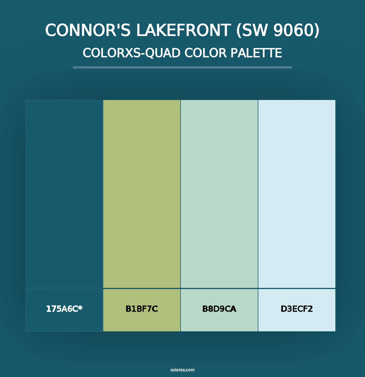 Connor's Lakefront (SW 9060) - Colorxs Quad Palette