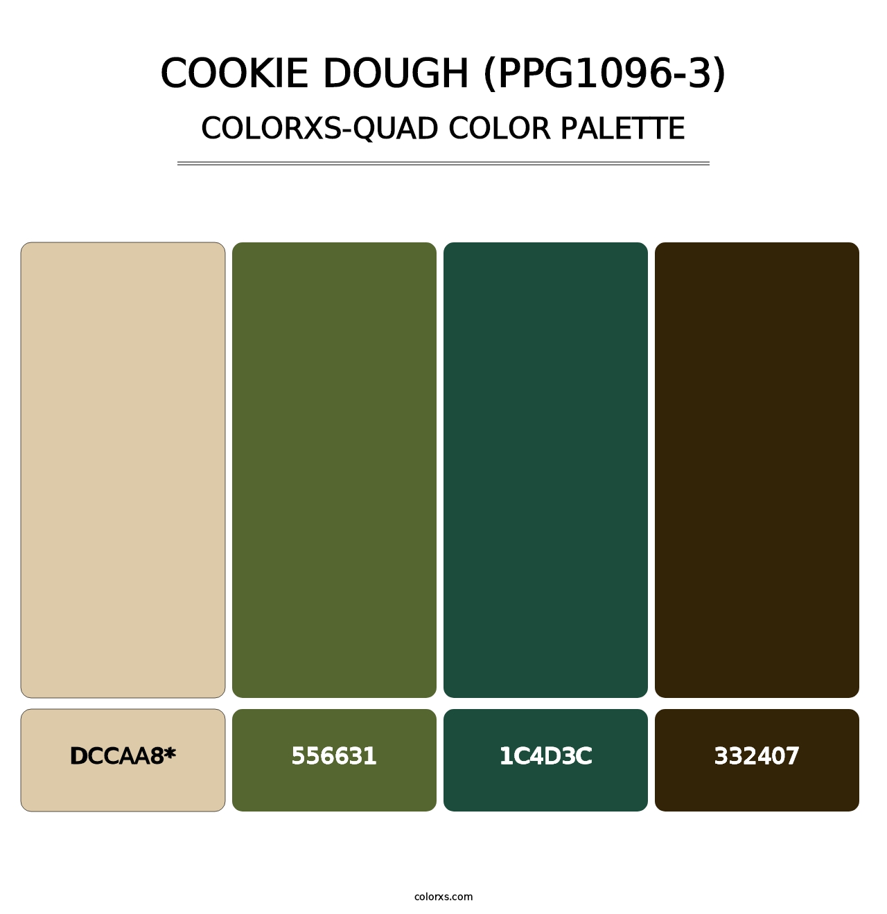 Cookie Dough (PPG1096-3) - Colorxs Quad Palette