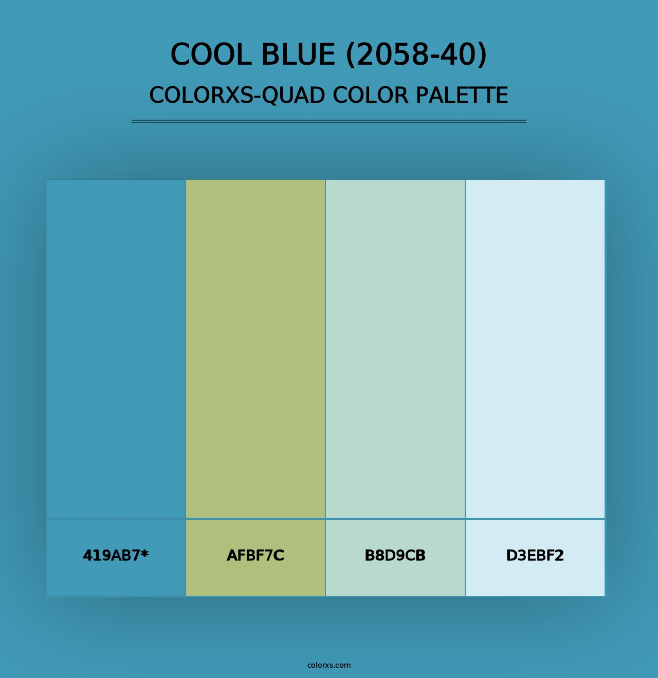 Cool Blue (2058-40) - Colorxs Quad Palette