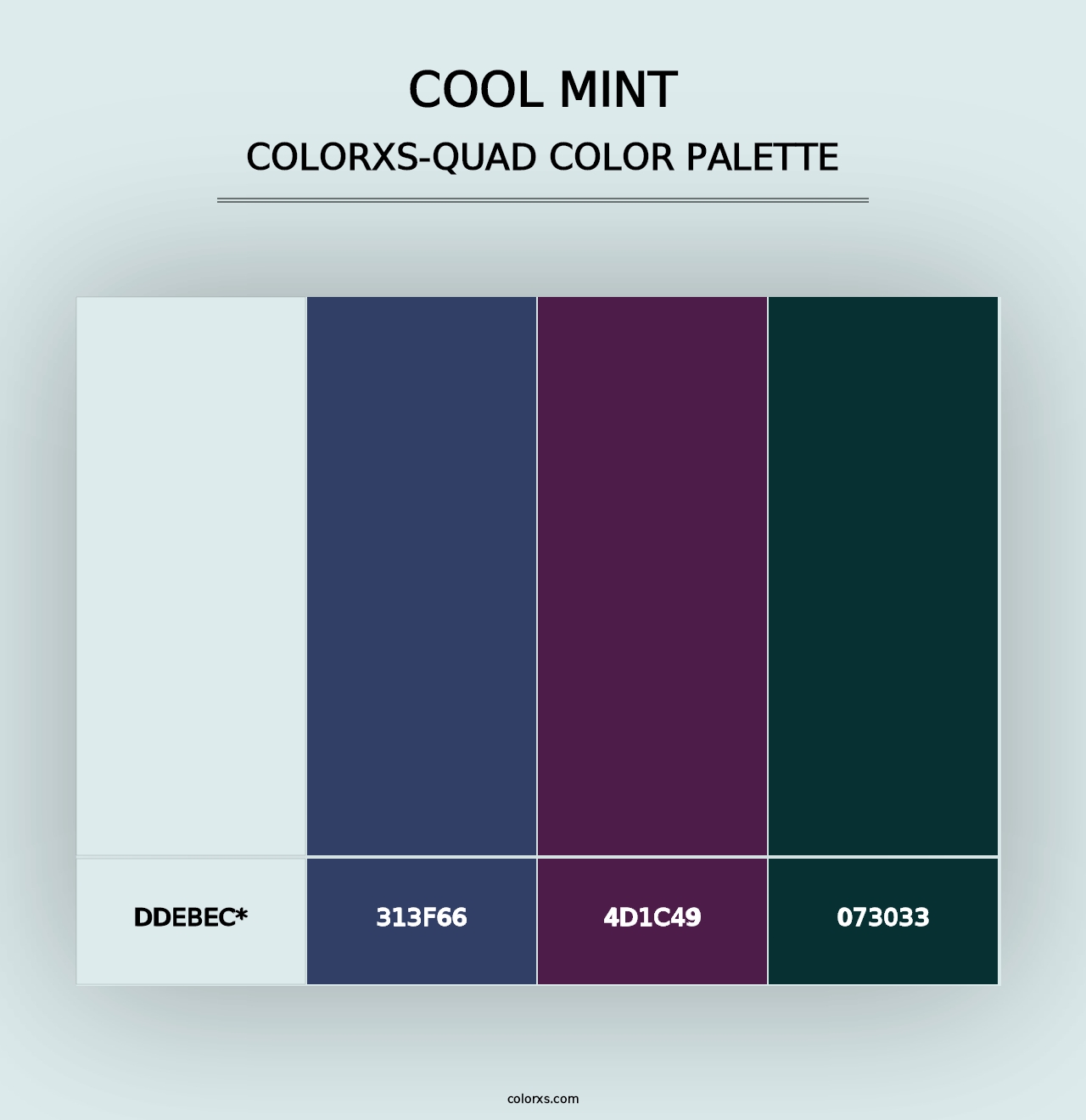 Cool Mint - Colorxs Quad Palette