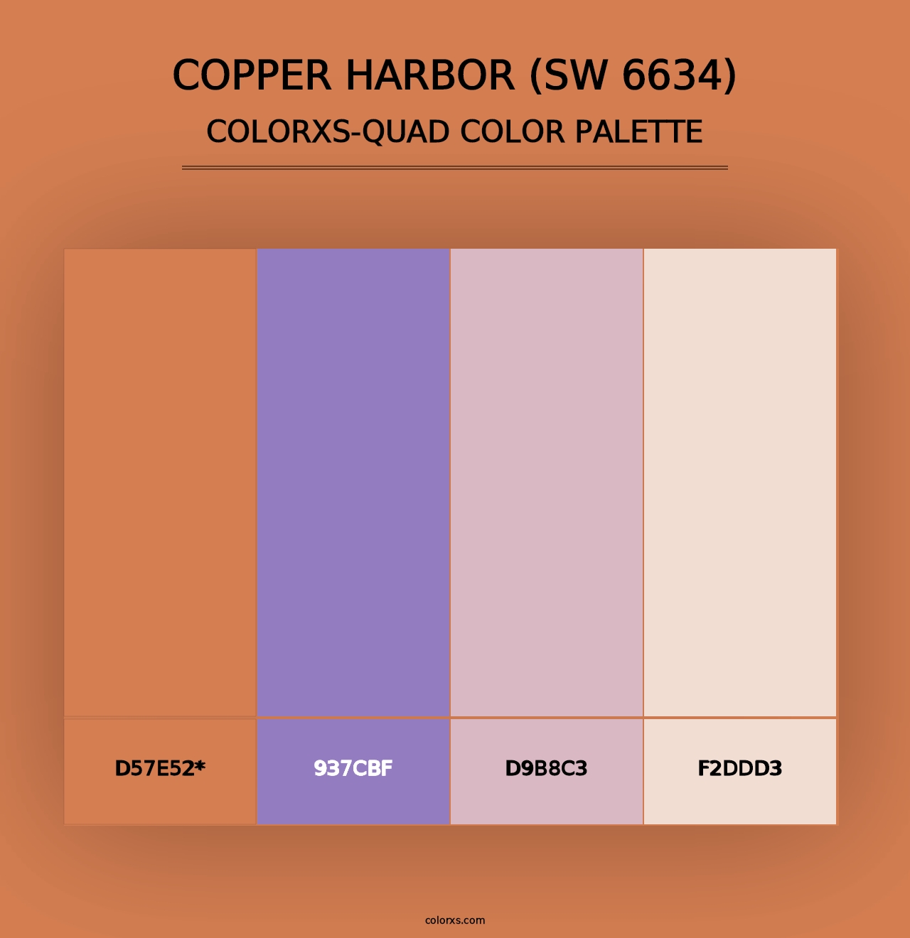 Copper Harbor (SW 6634) - Colorxs Quad Palette