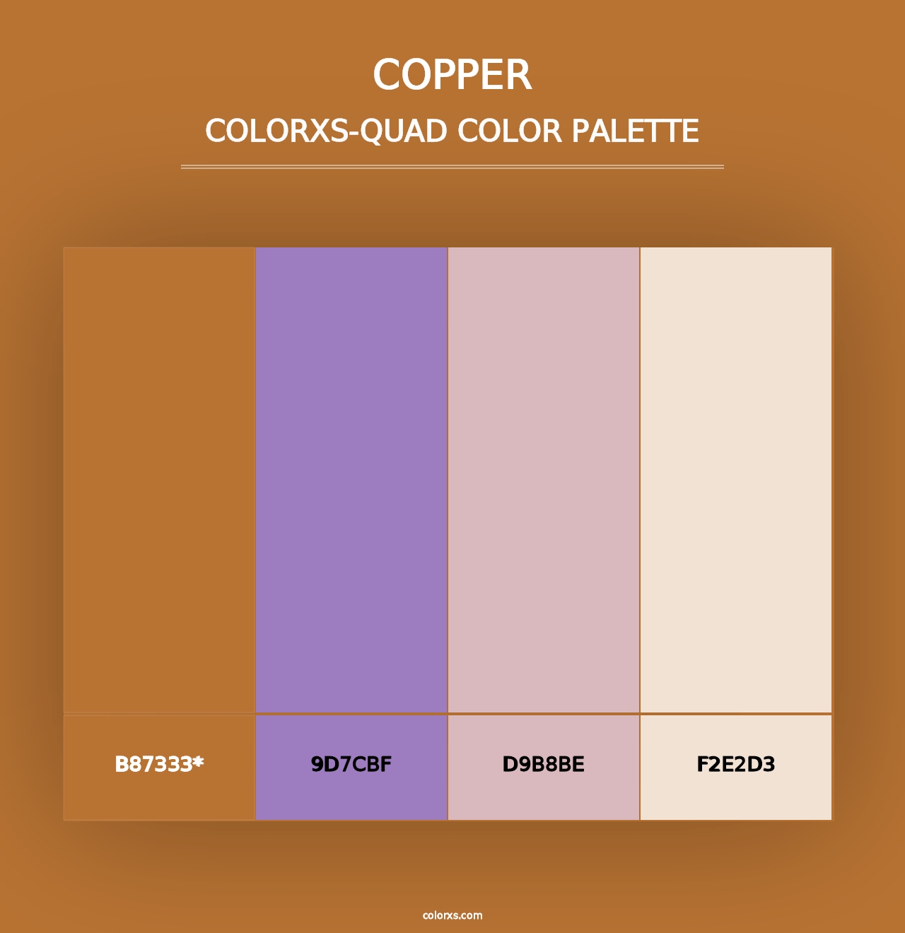 Copper - Colorxs Quad Palette