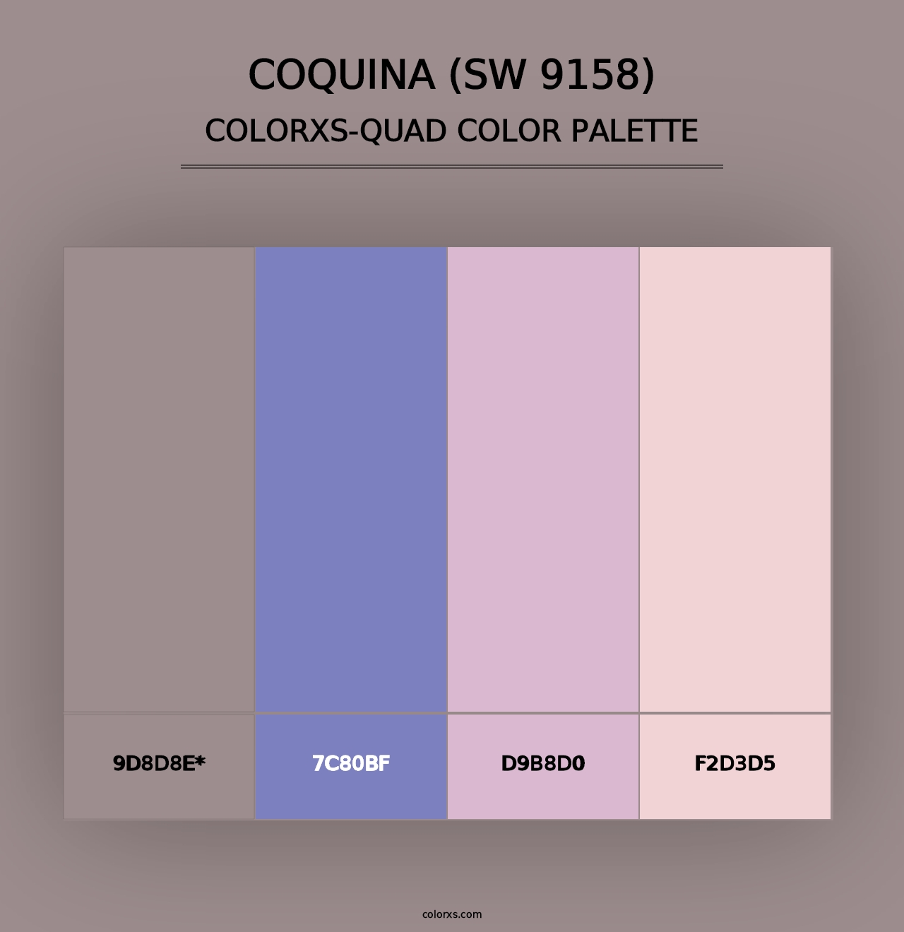 Coquina (SW 9158) - Colorxs Quad Palette