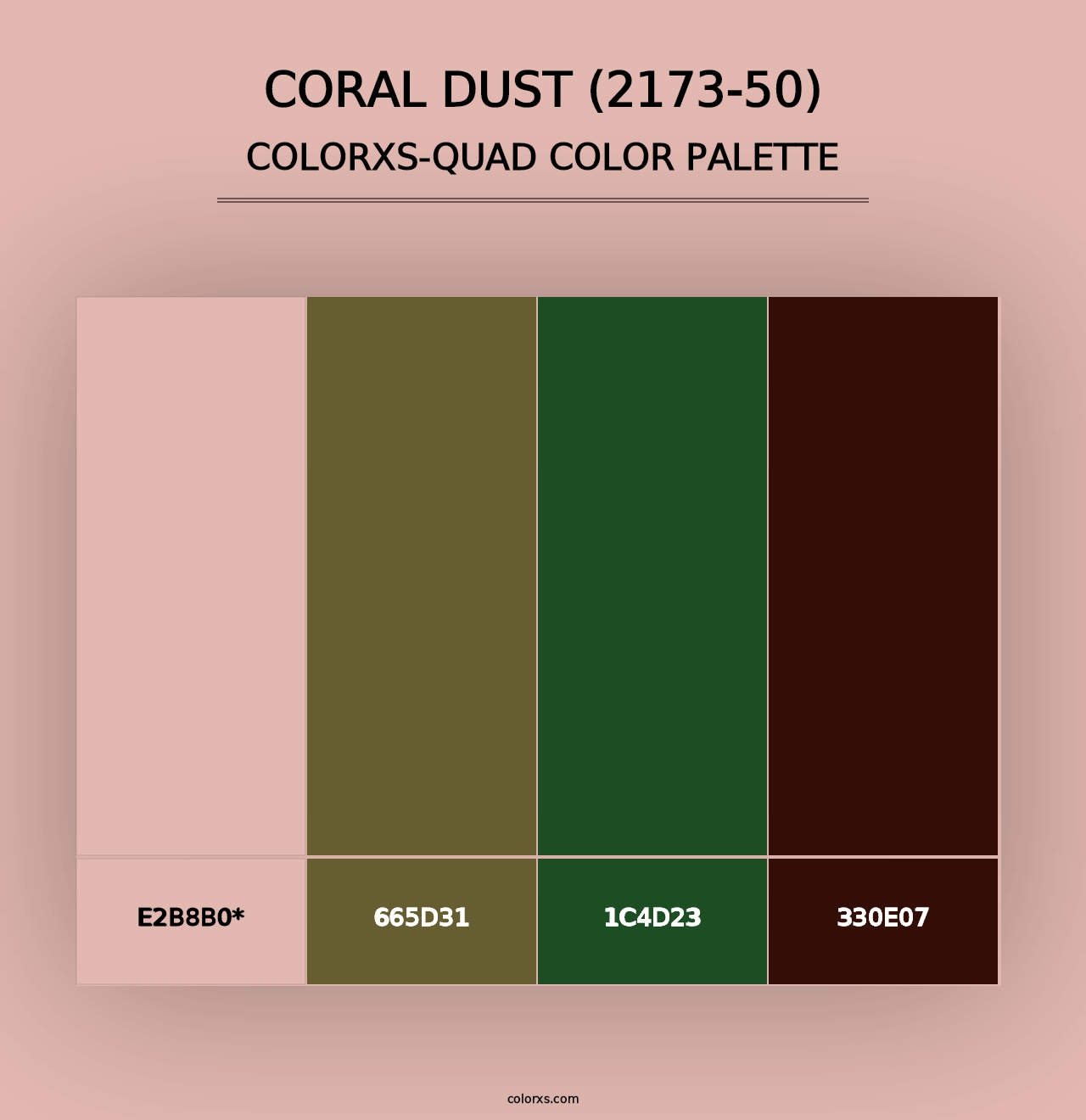 Coral Dust (2173-50) - Colorxs Quad Palette