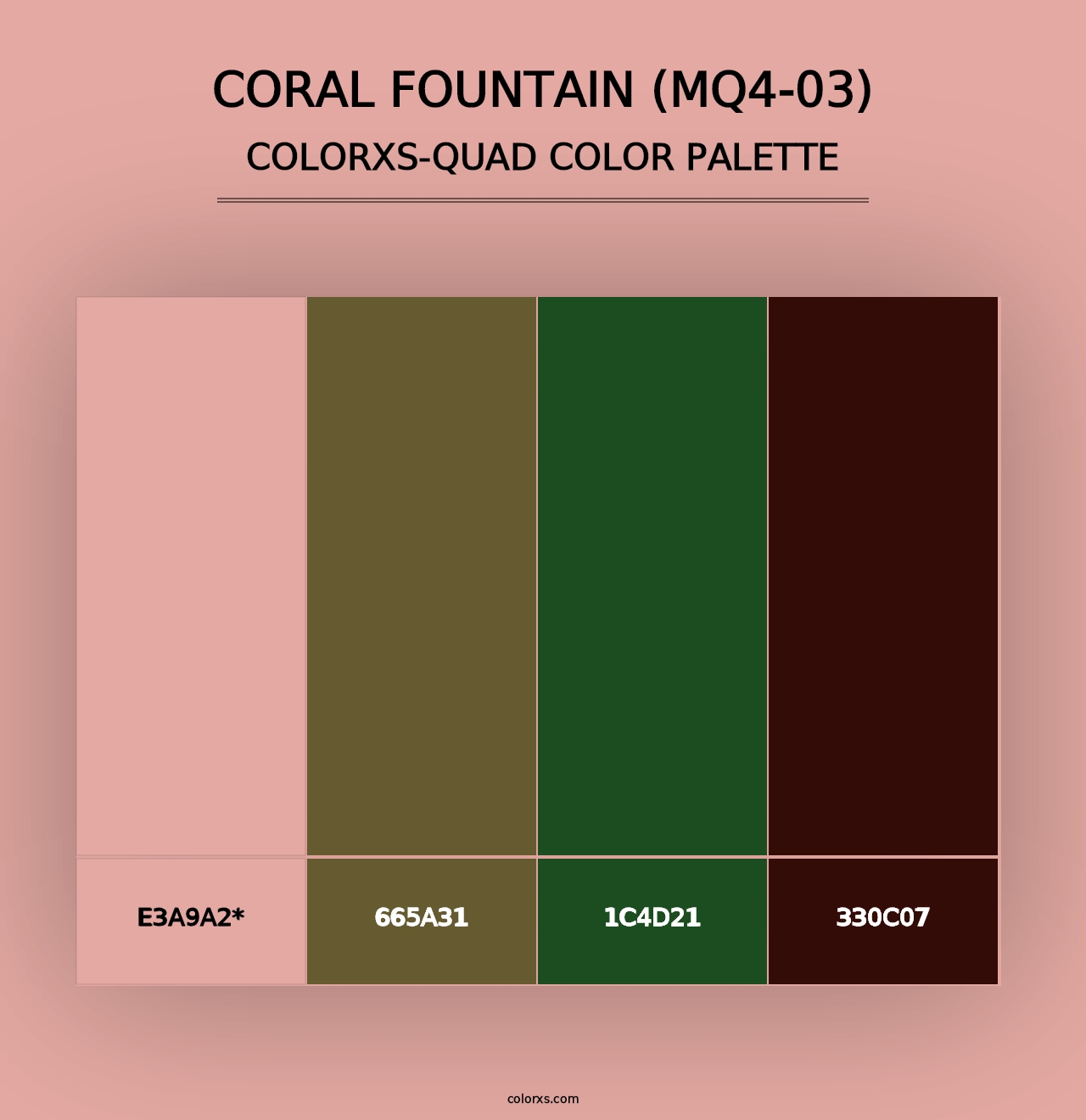 Coral Fountain (MQ4-03) - Colorxs Quad Palette