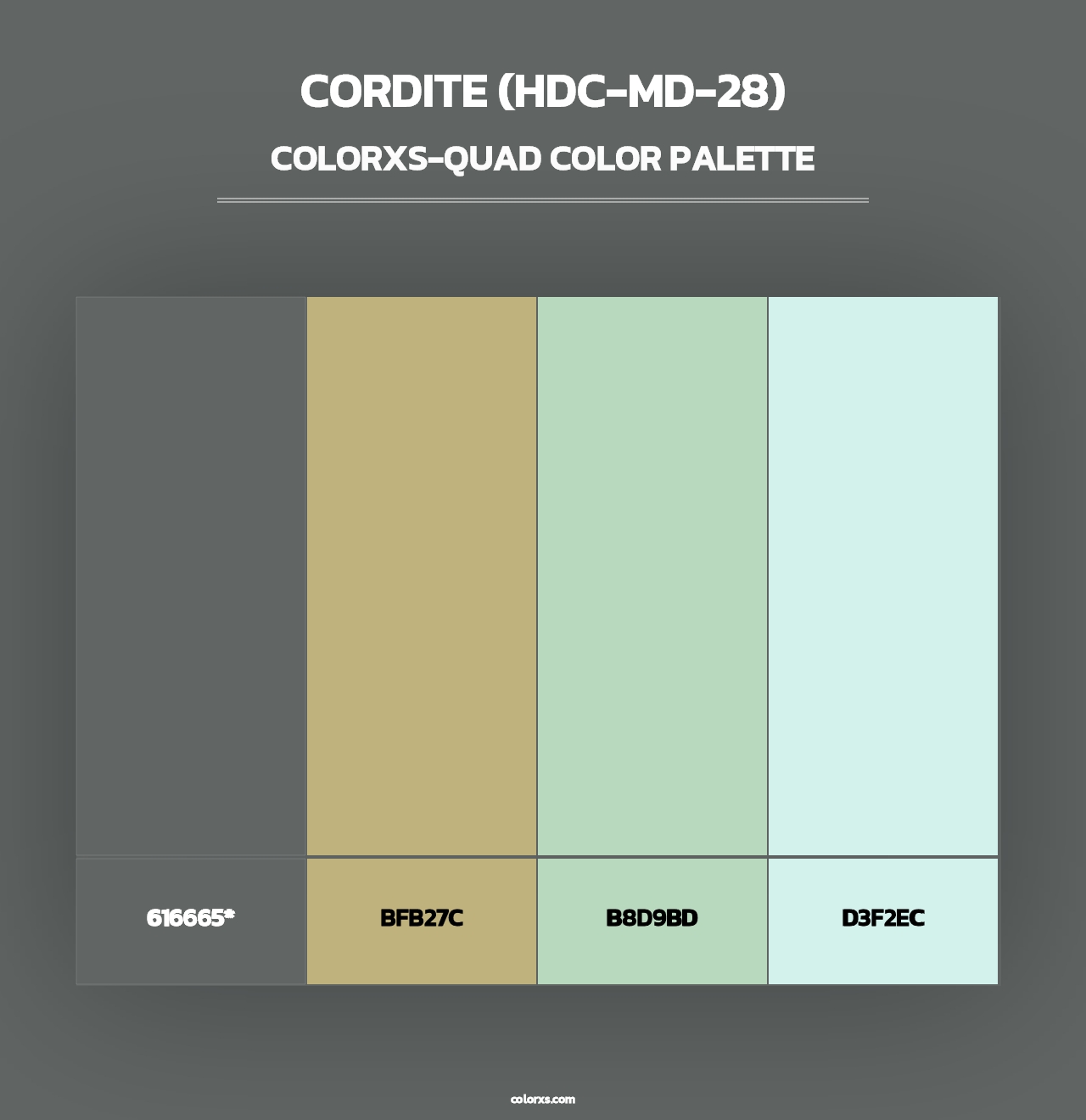 Cordite (HDC-MD-28) - Colorxs Quad Palette