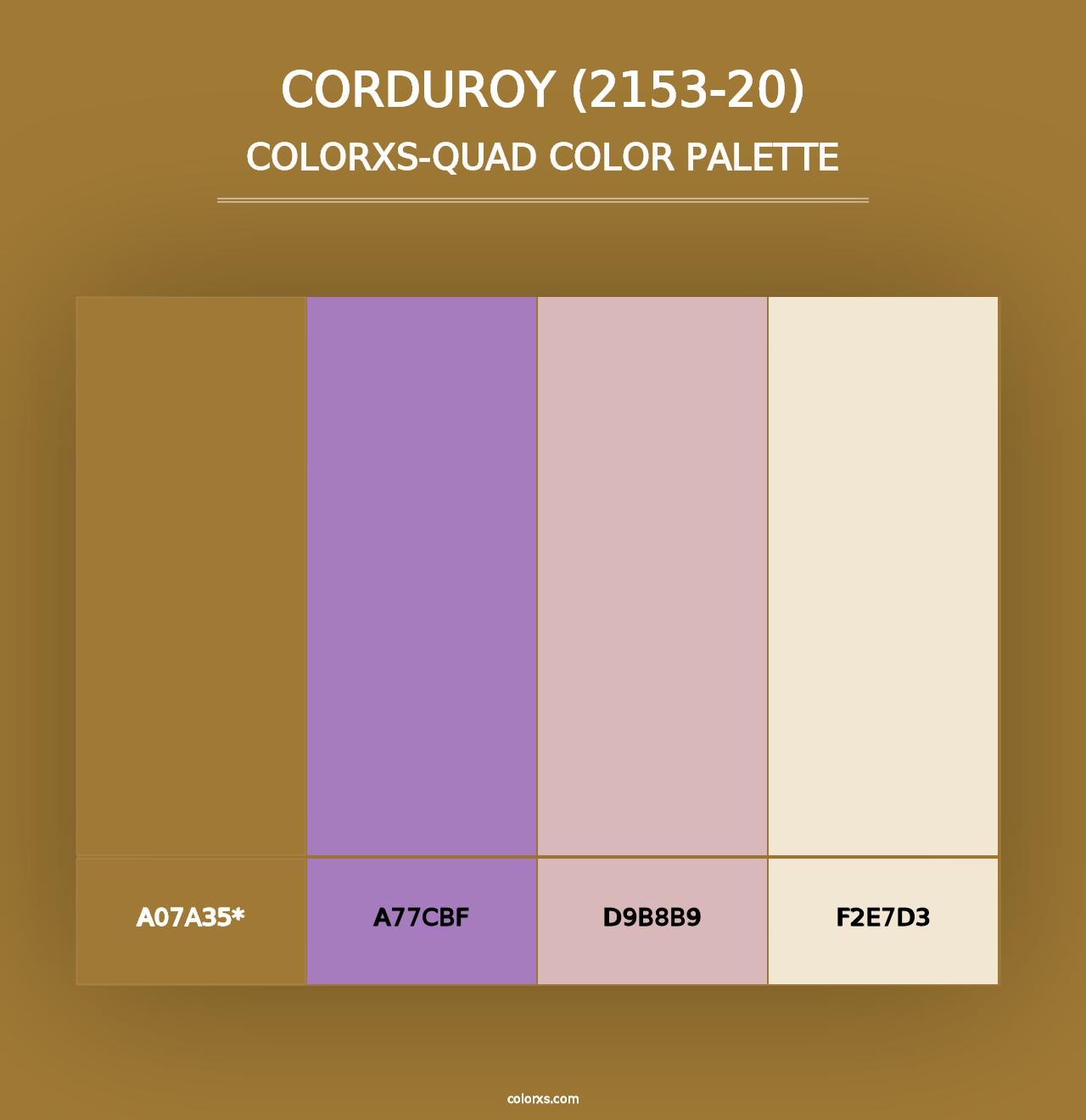 Corduroy (2153-20) - Colorxs Quad Palette