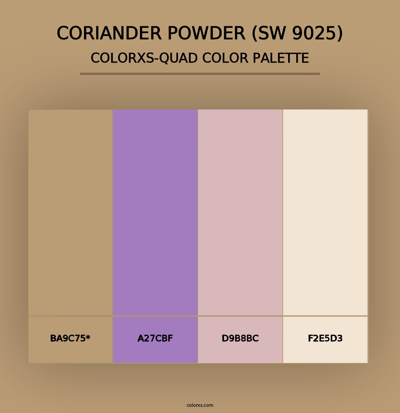 Coriander Powder (SW 9025) - Colorxs Quad Palette