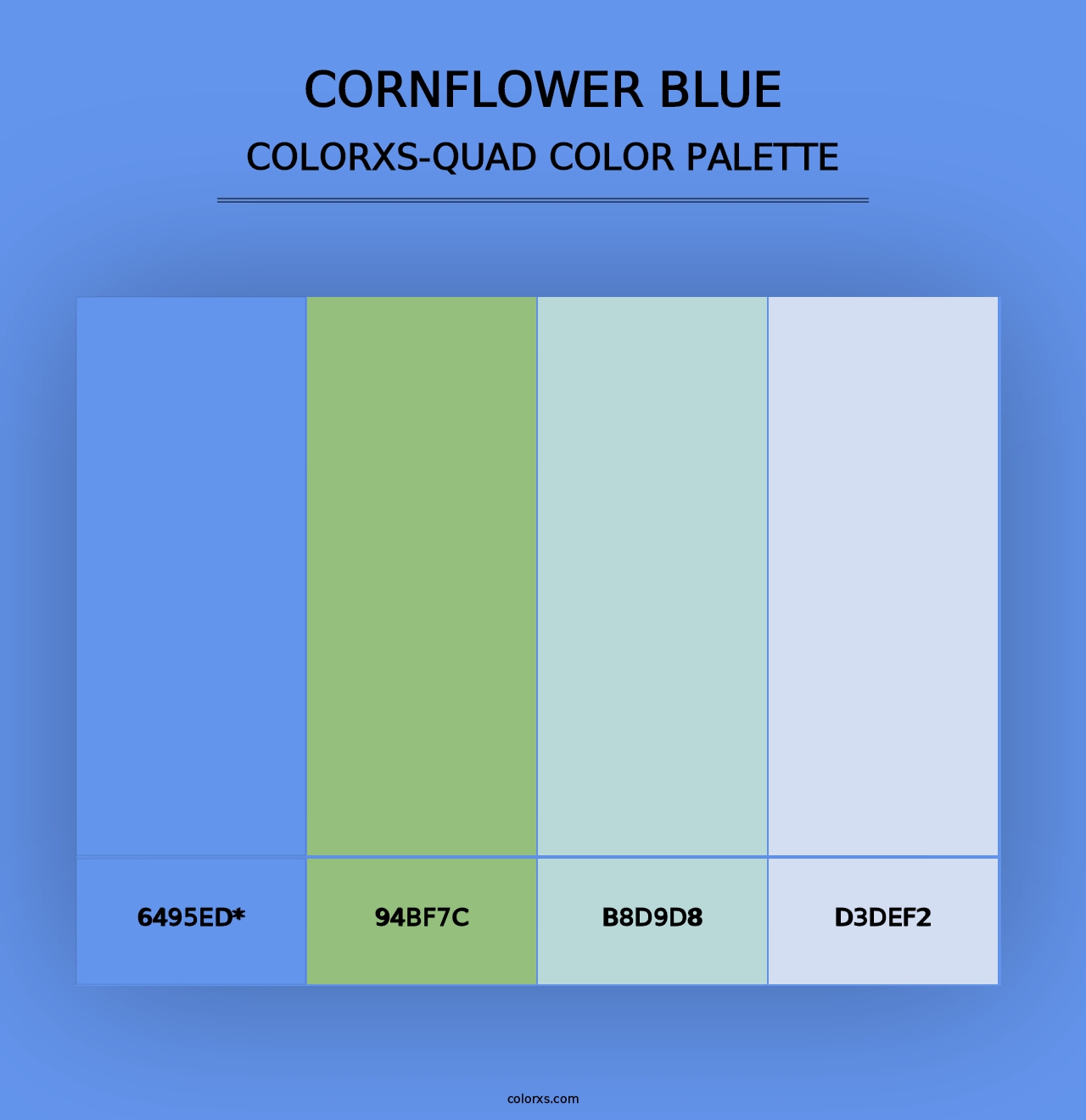 Cornflower Blue - Colorxs Quad Palette