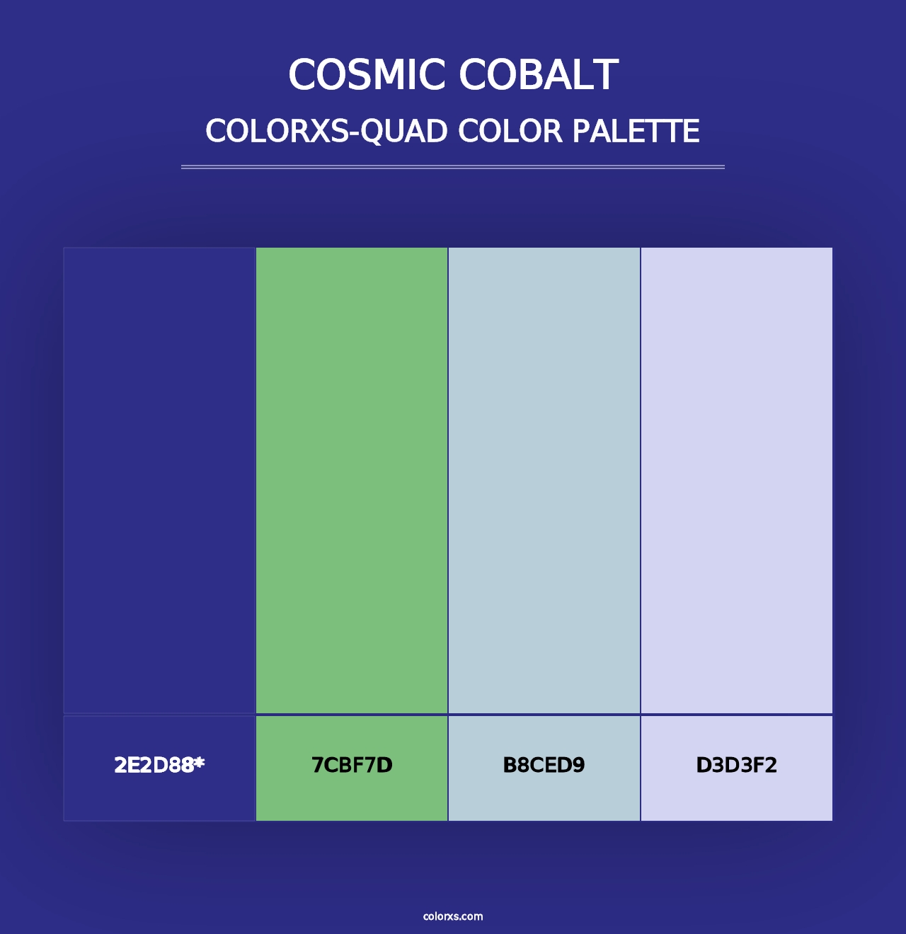 Cosmic Cobalt - Colorxs Quad Palette