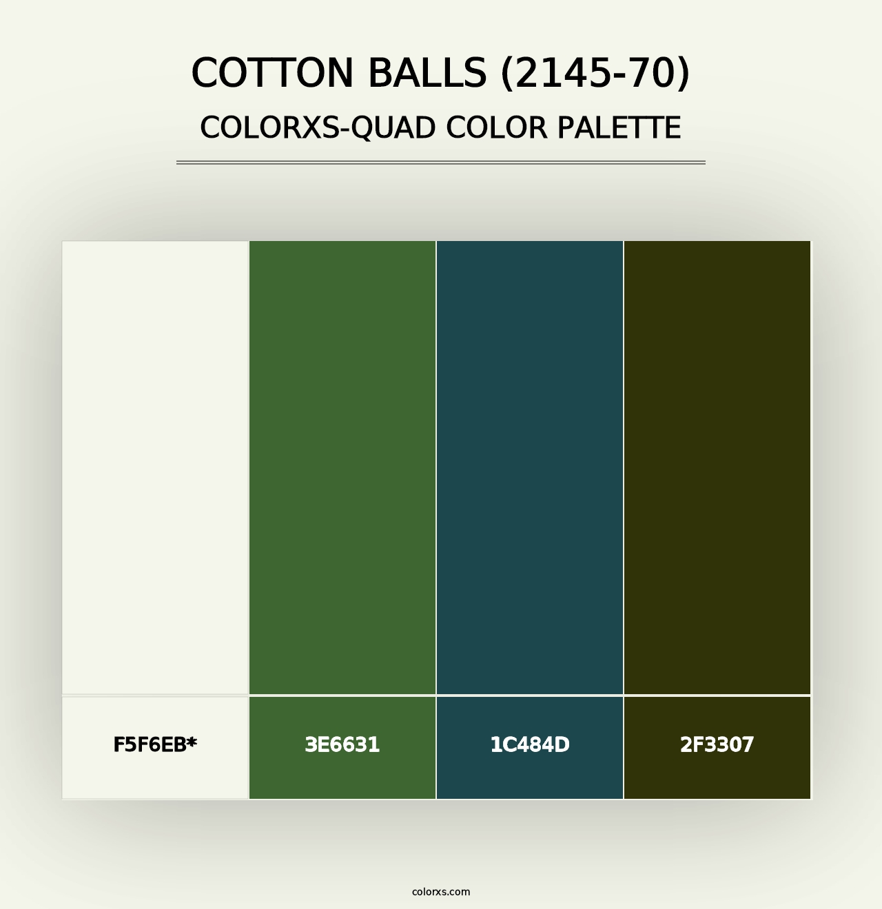 Cotton Balls (2145-70) - Colorxs Quad Palette