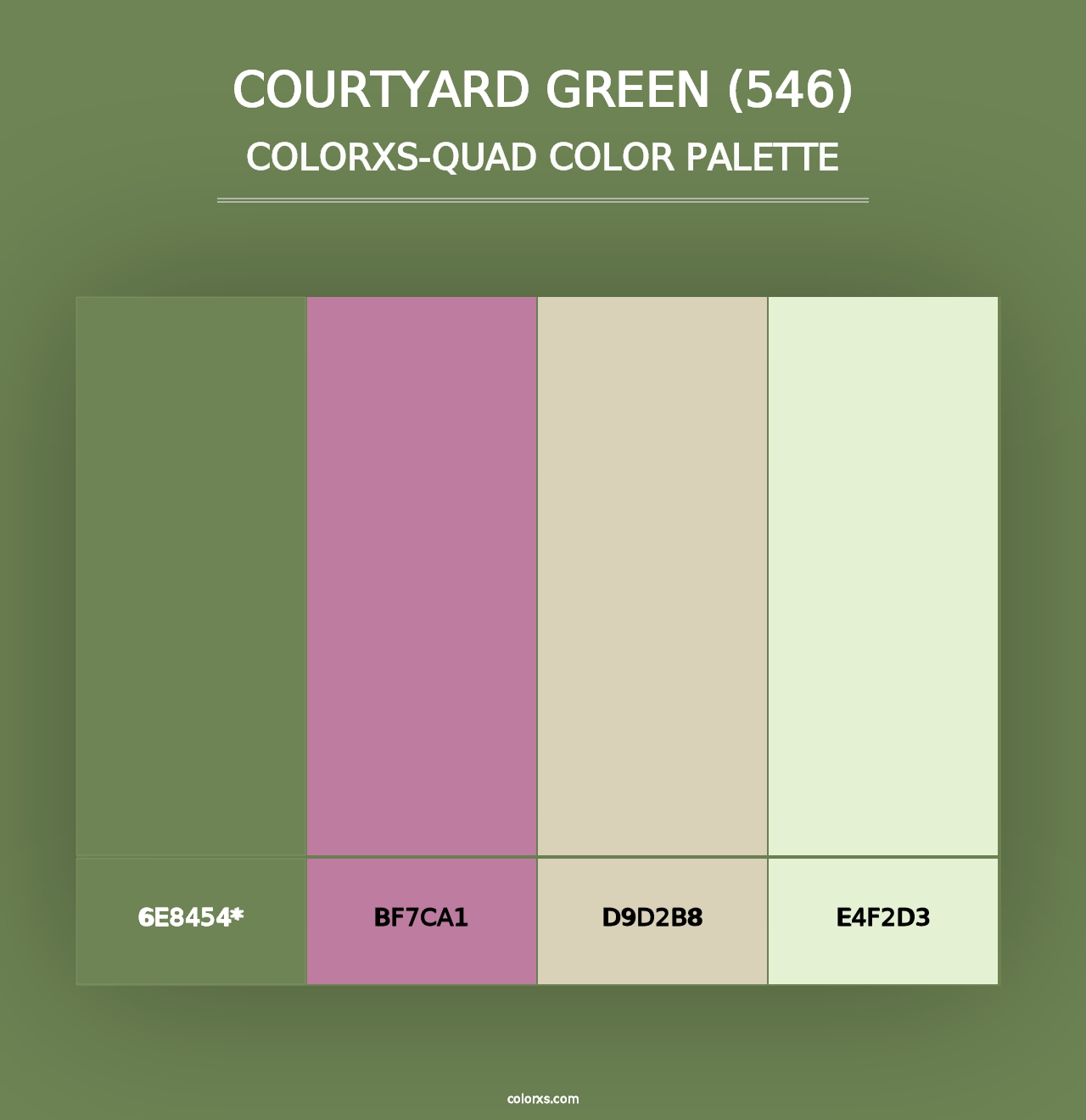 Courtyard Green (546) - Colorxs Quad Palette