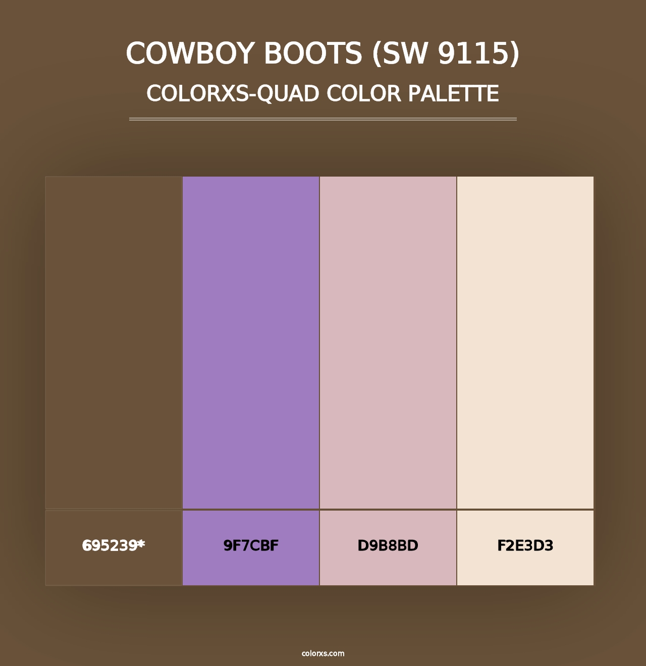 Cowboy Boots (SW 9115) - Colorxs Quad Palette