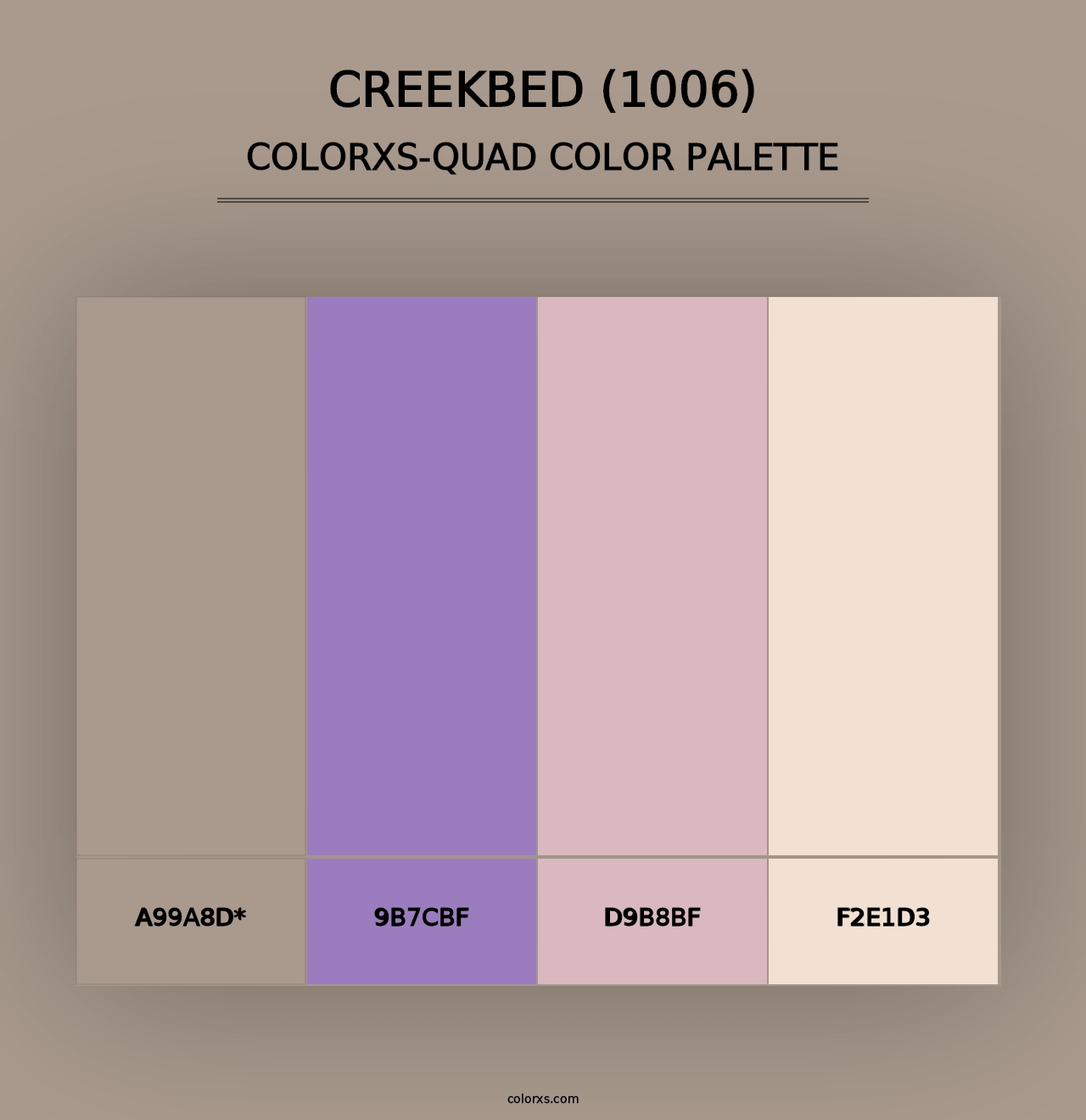 Creekbed (1006) - Colorxs Quad Palette