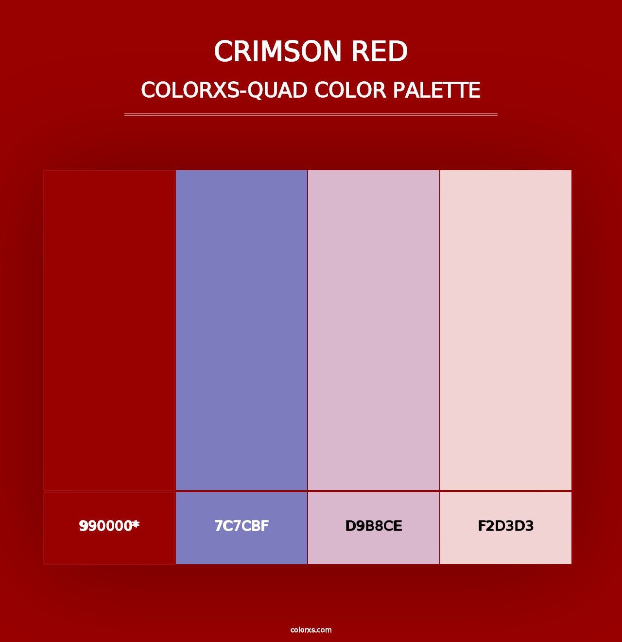 Crimson Red - Colorxs Quad Palette