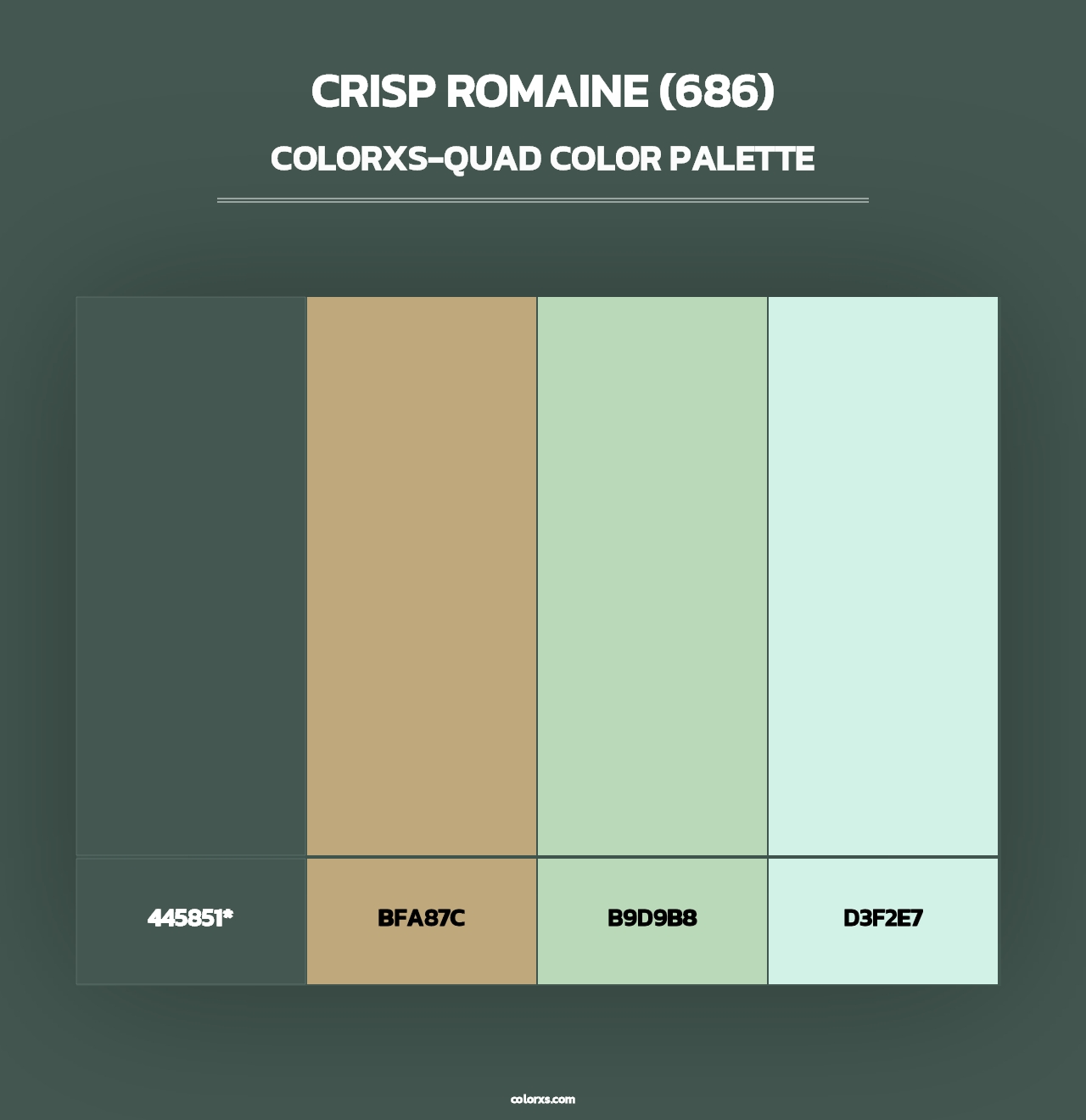 Crisp Romaine (686) - Colorxs Quad Palette