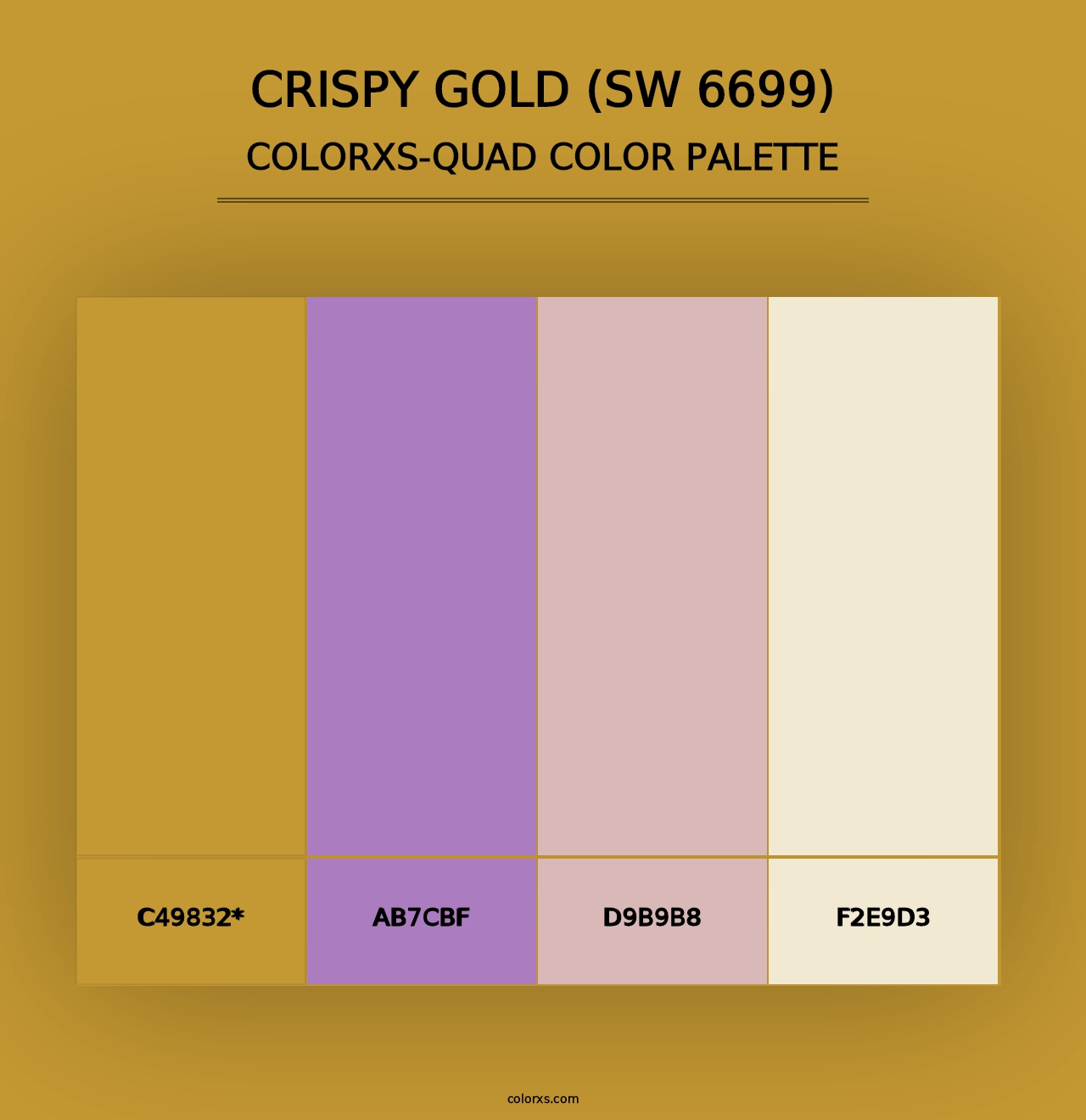 Crispy Gold (SW 6699) - Colorxs Quad Palette