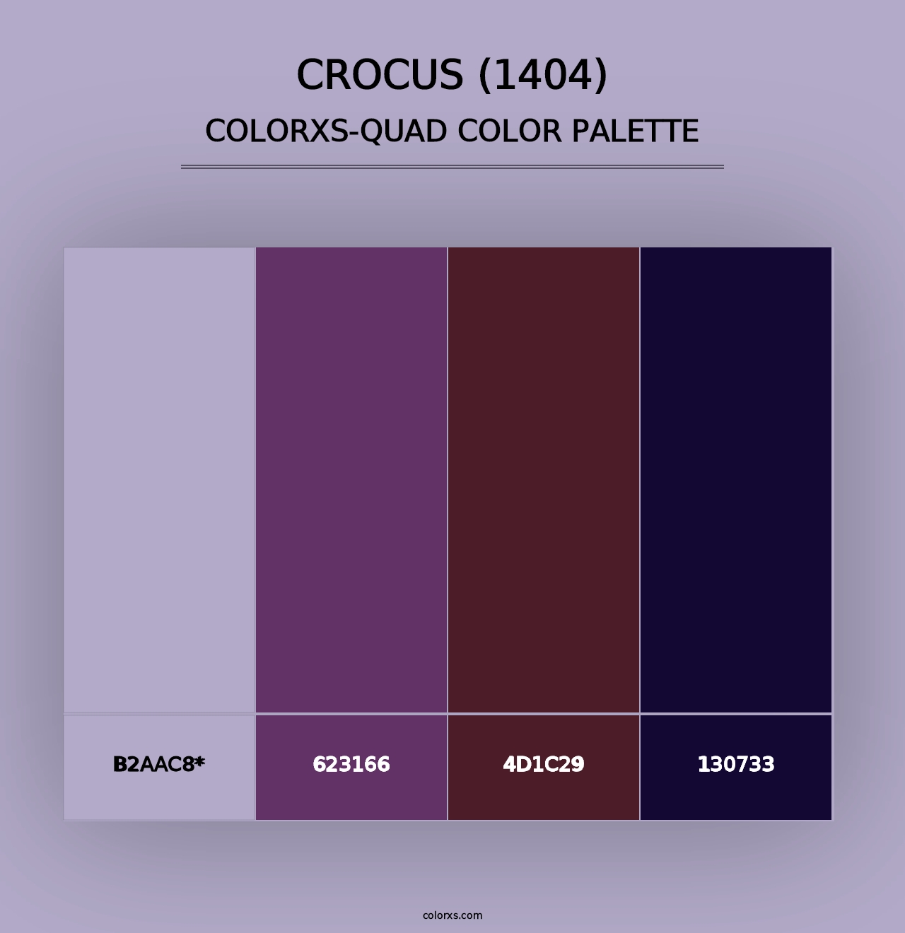 Crocus (1404) - Colorxs Quad Palette