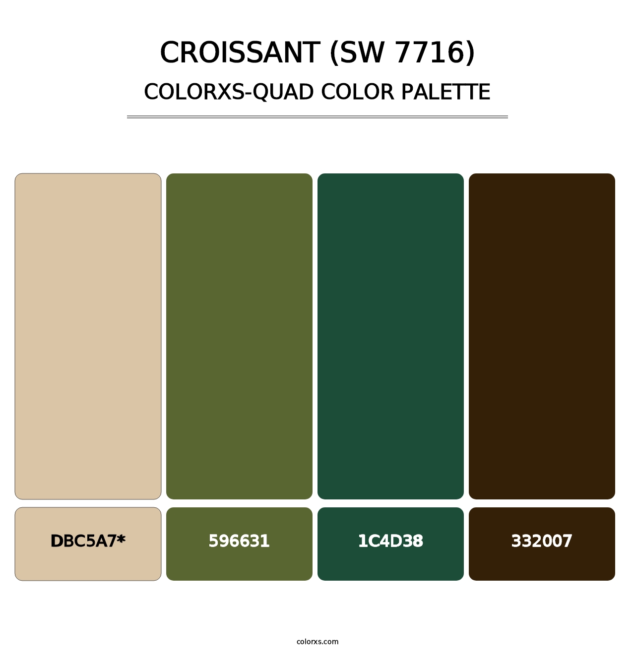 Croissant (SW 7716) - Colorxs Quad Palette