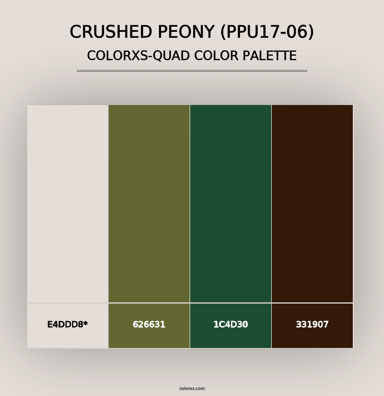 Crushed Peony (PPU17-06) - Colorxs Quad Palette