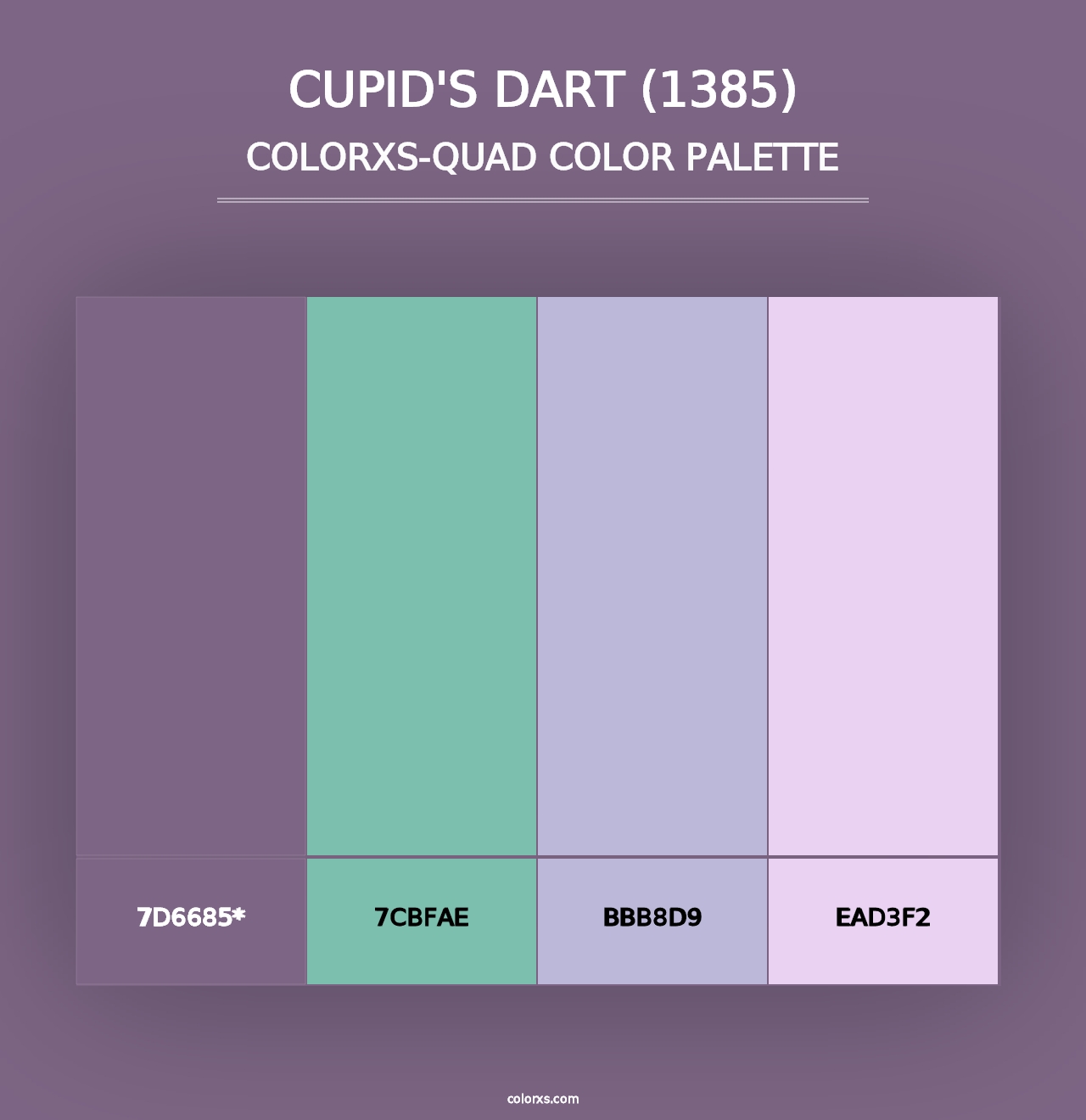 Cupid's Dart (1385) - Colorxs Quad Palette