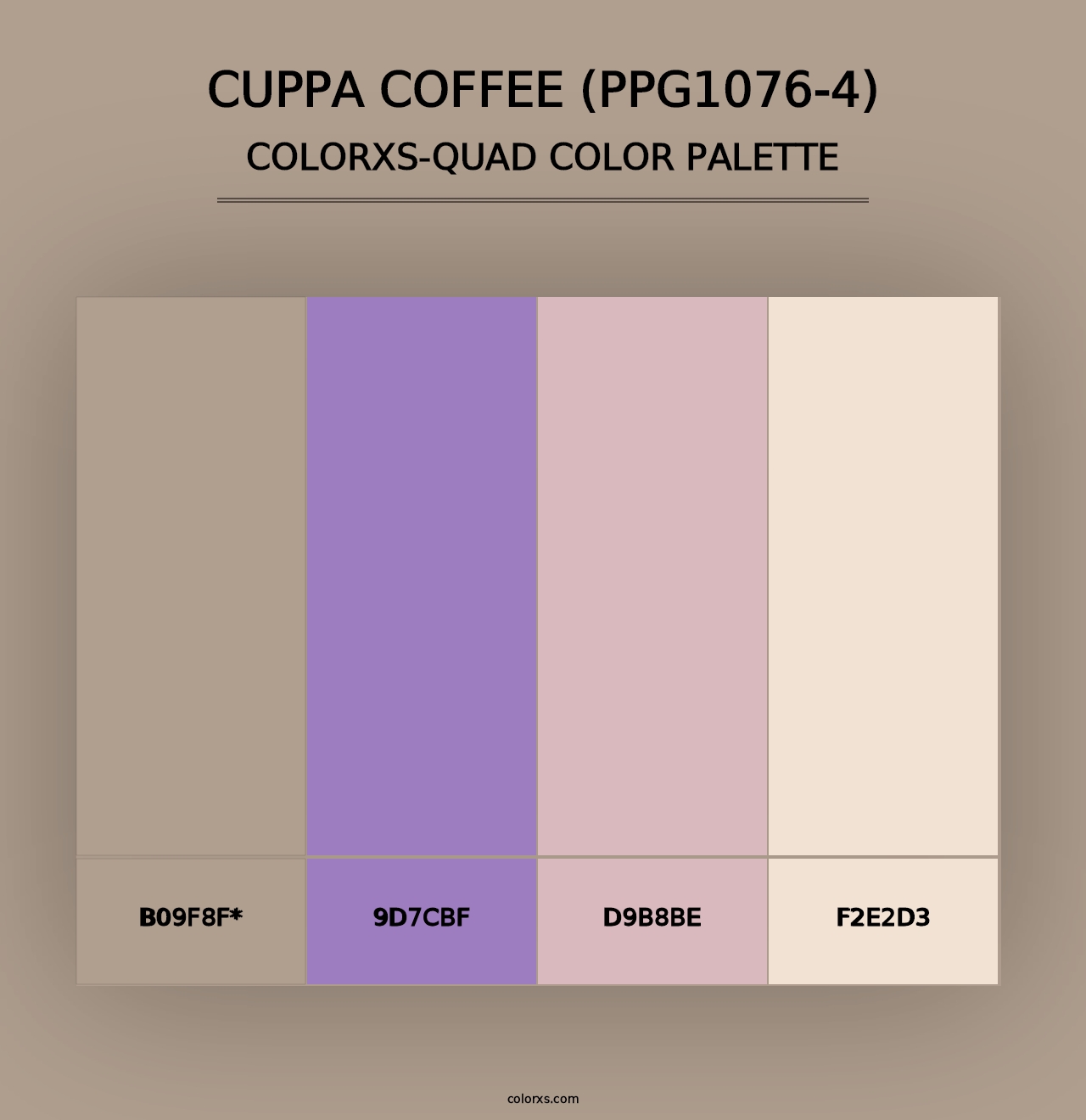 Cuppa Coffee (PPG1076-4) - Colorxs Quad Palette