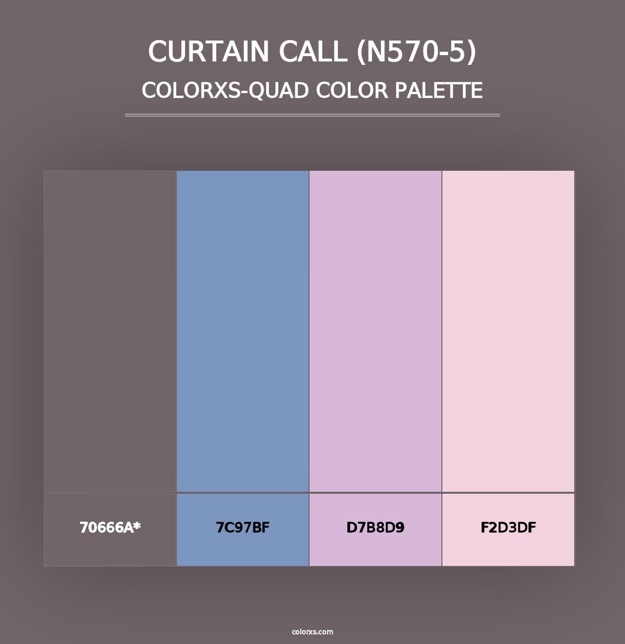 Curtain Call (N570-5) - Colorxs Quad Palette