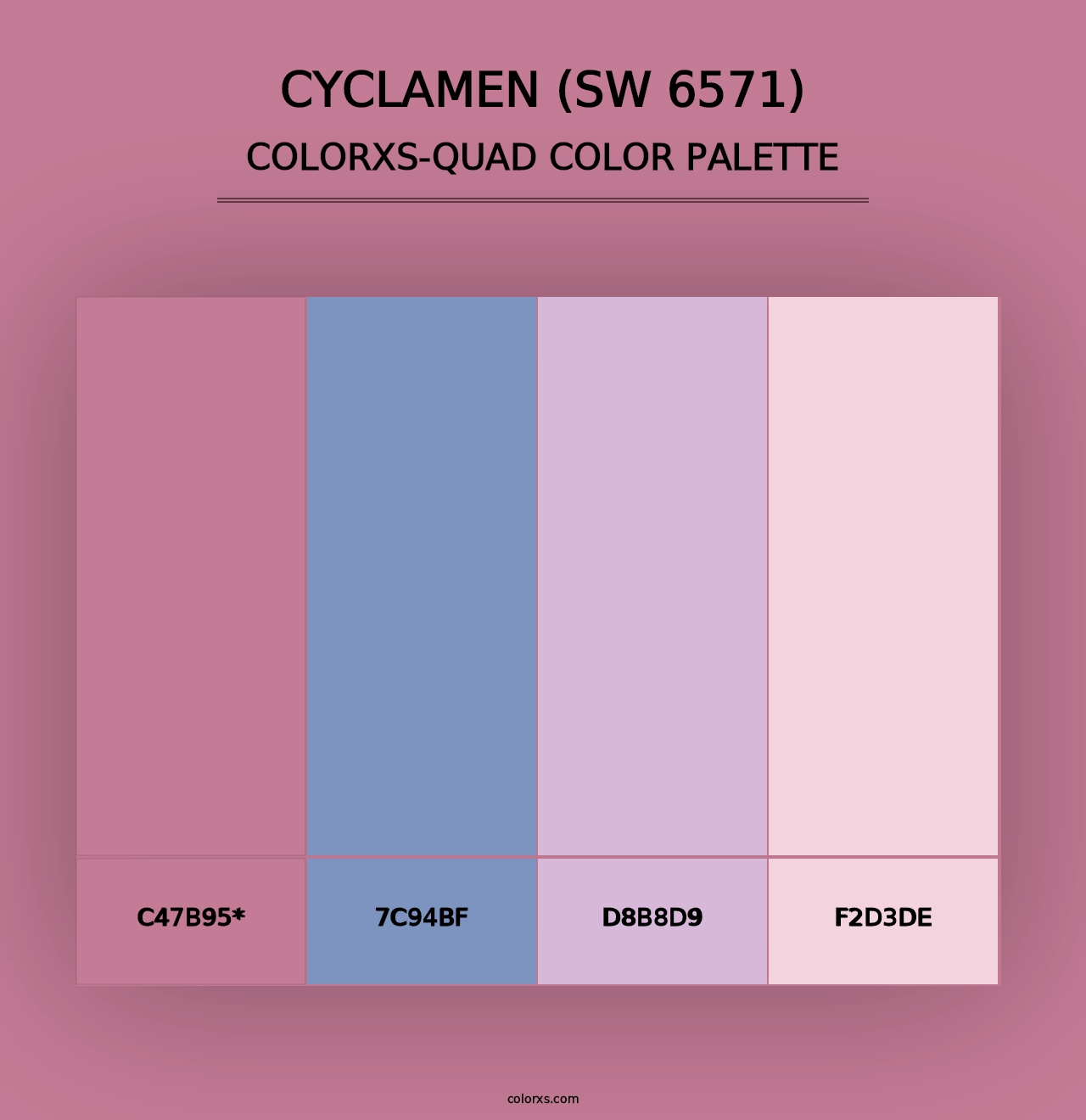 Cyclamen (SW 6571) - Colorxs Quad Palette