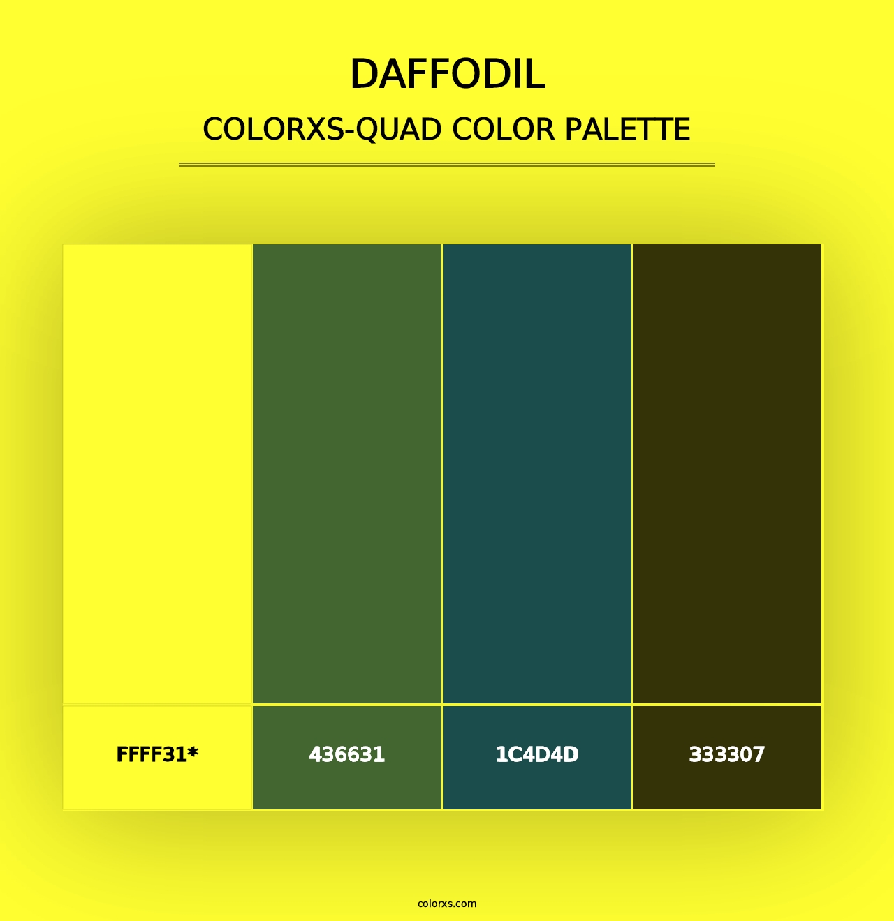 Daffodil - Colorxs Quad Palette