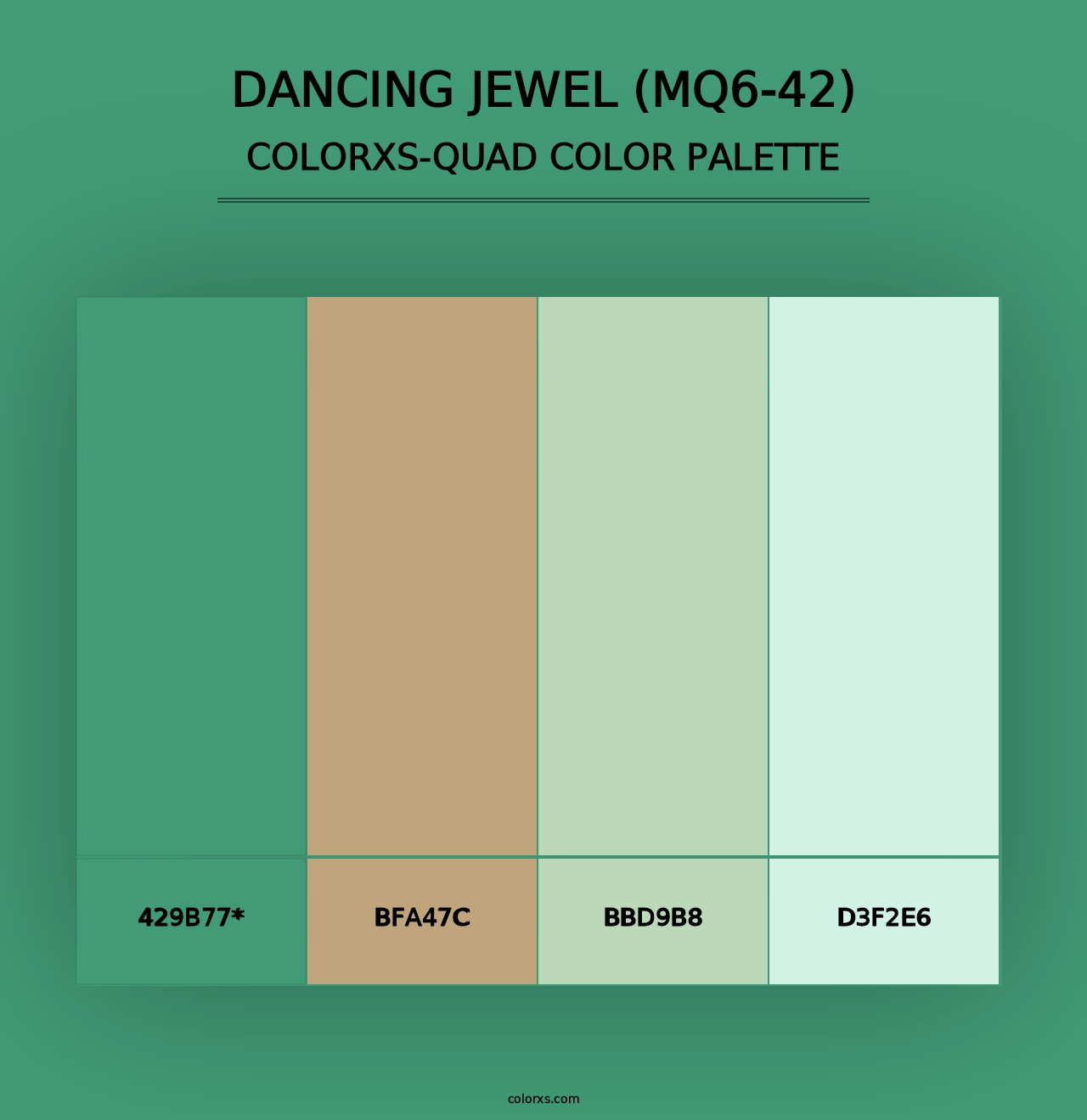 Dancing Jewel (MQ6-42) - Colorxs Quad Palette