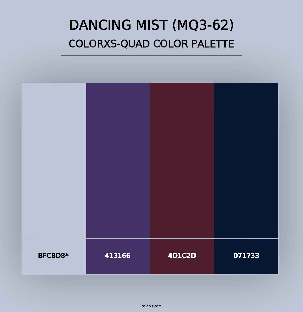 Dancing Mist (MQ3-62) - Colorxs Quad Palette