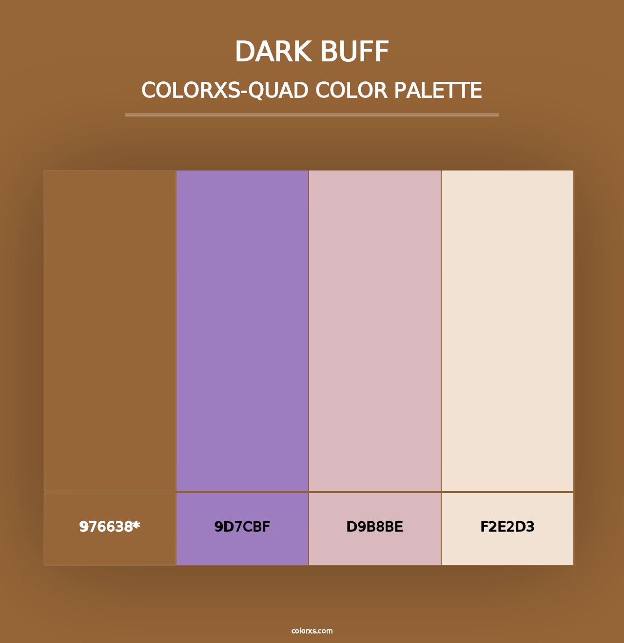 Dark Buff - Colorxs Quad Palette