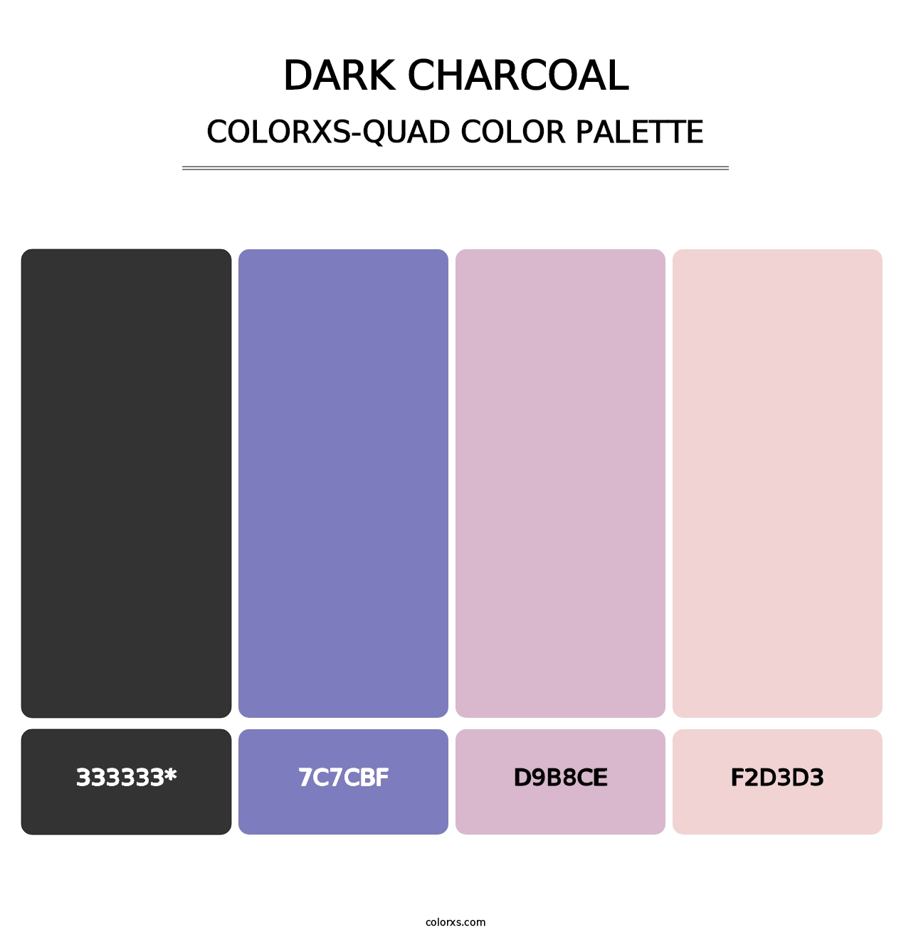 Dark Charcoal - Colorxs Quad Palette