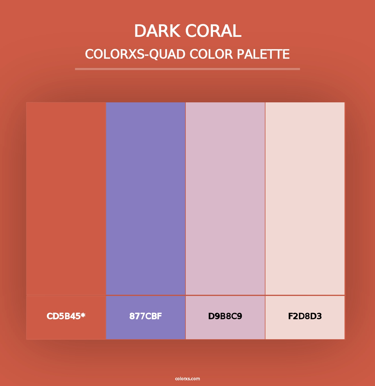 Dark Coral - Colorxs Quad Palette