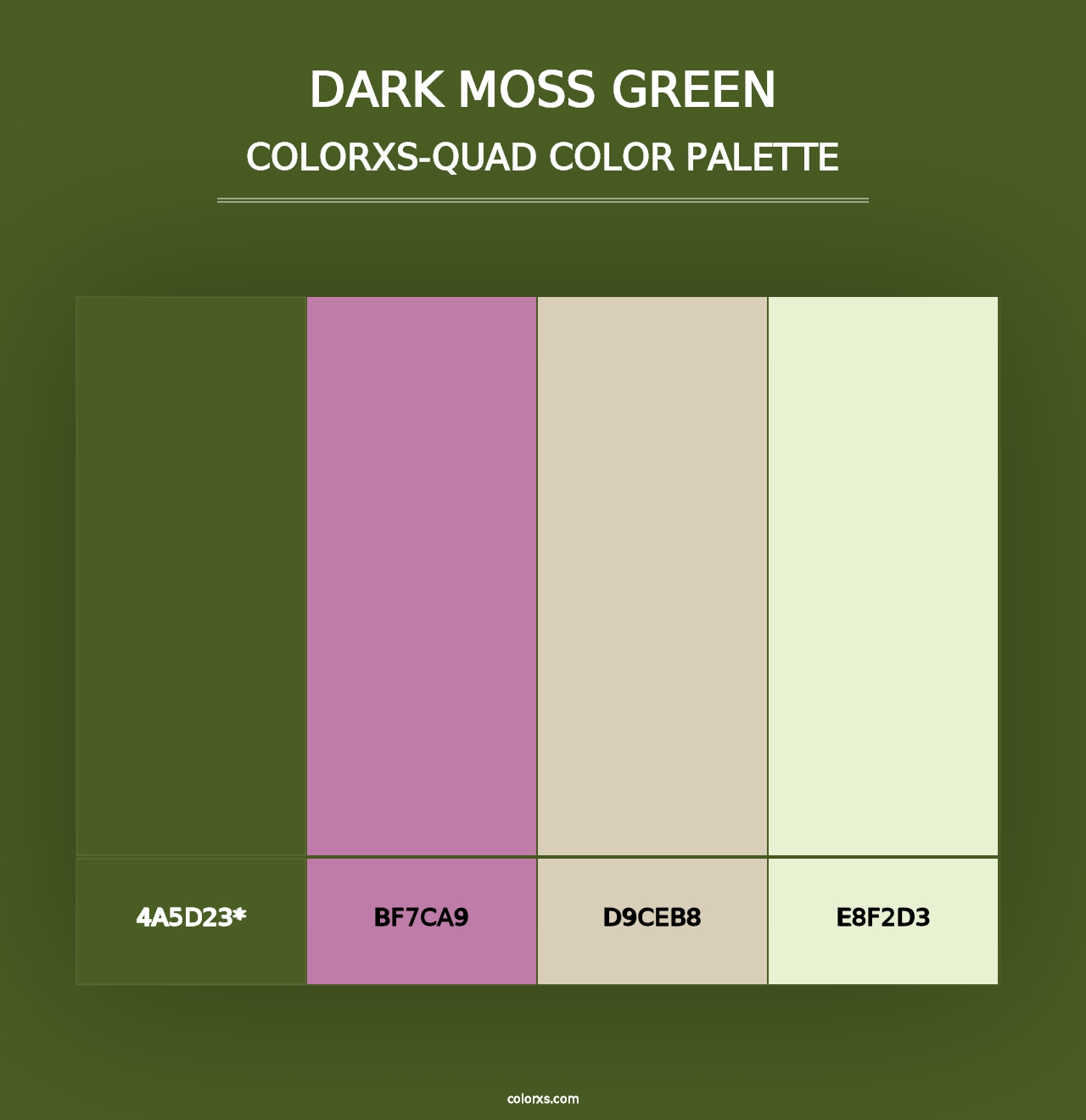 Dark Moss Green - Colorxs Quad Palette