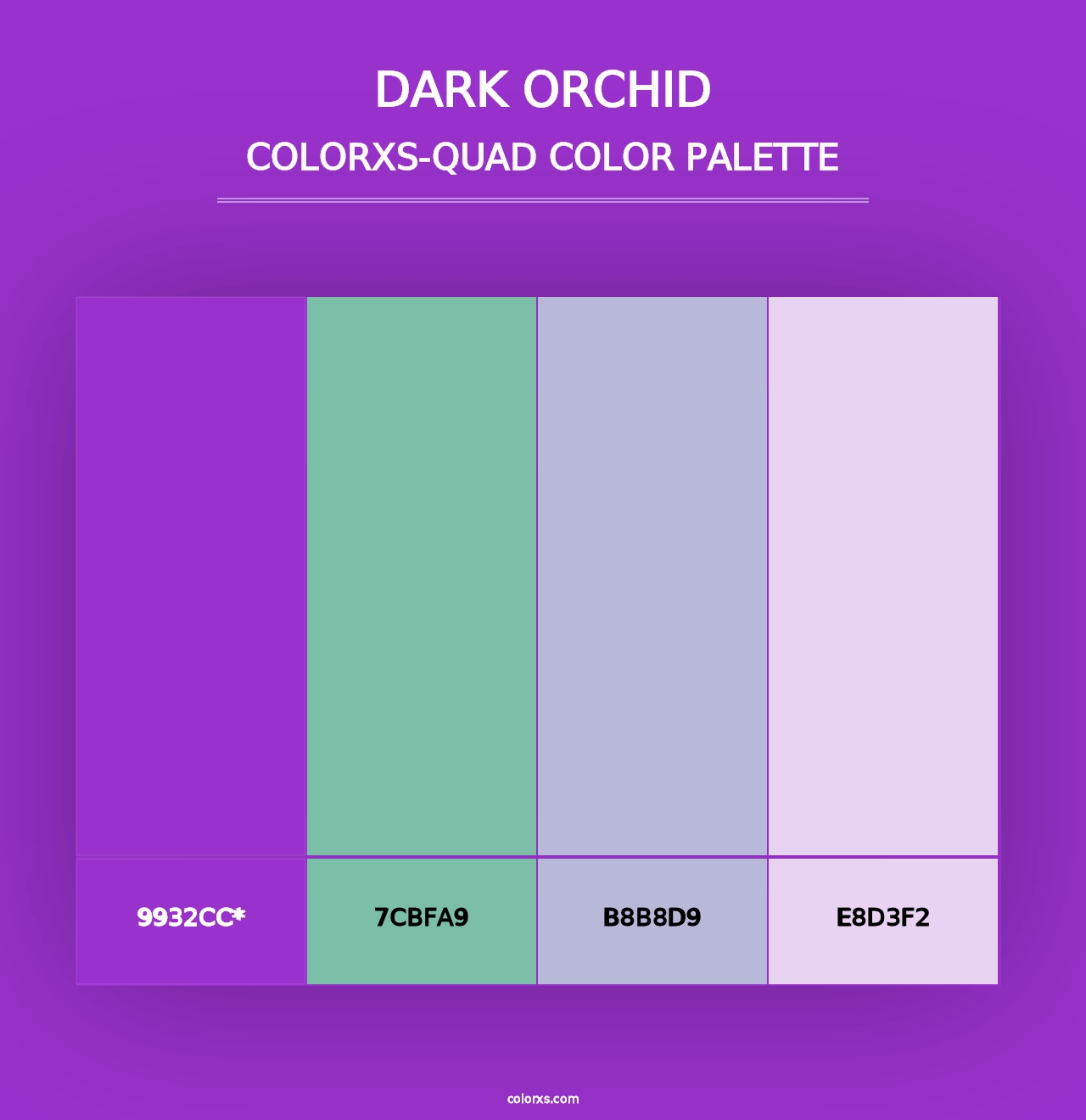 Dark Orchid - Colorxs Quad Palette