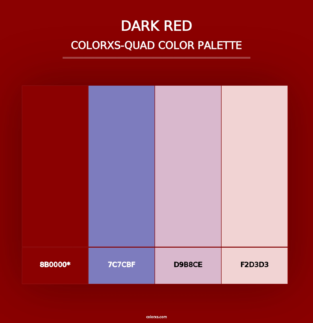 Dark Red - Colorxs Quad Palette