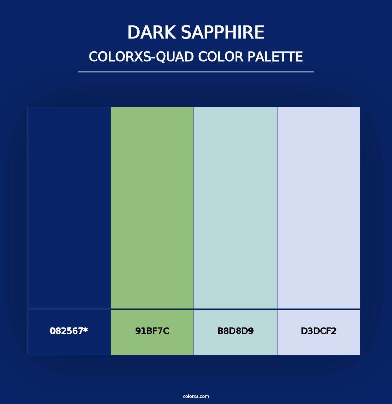 Dark Sapphire - Colorxs Quad Palette