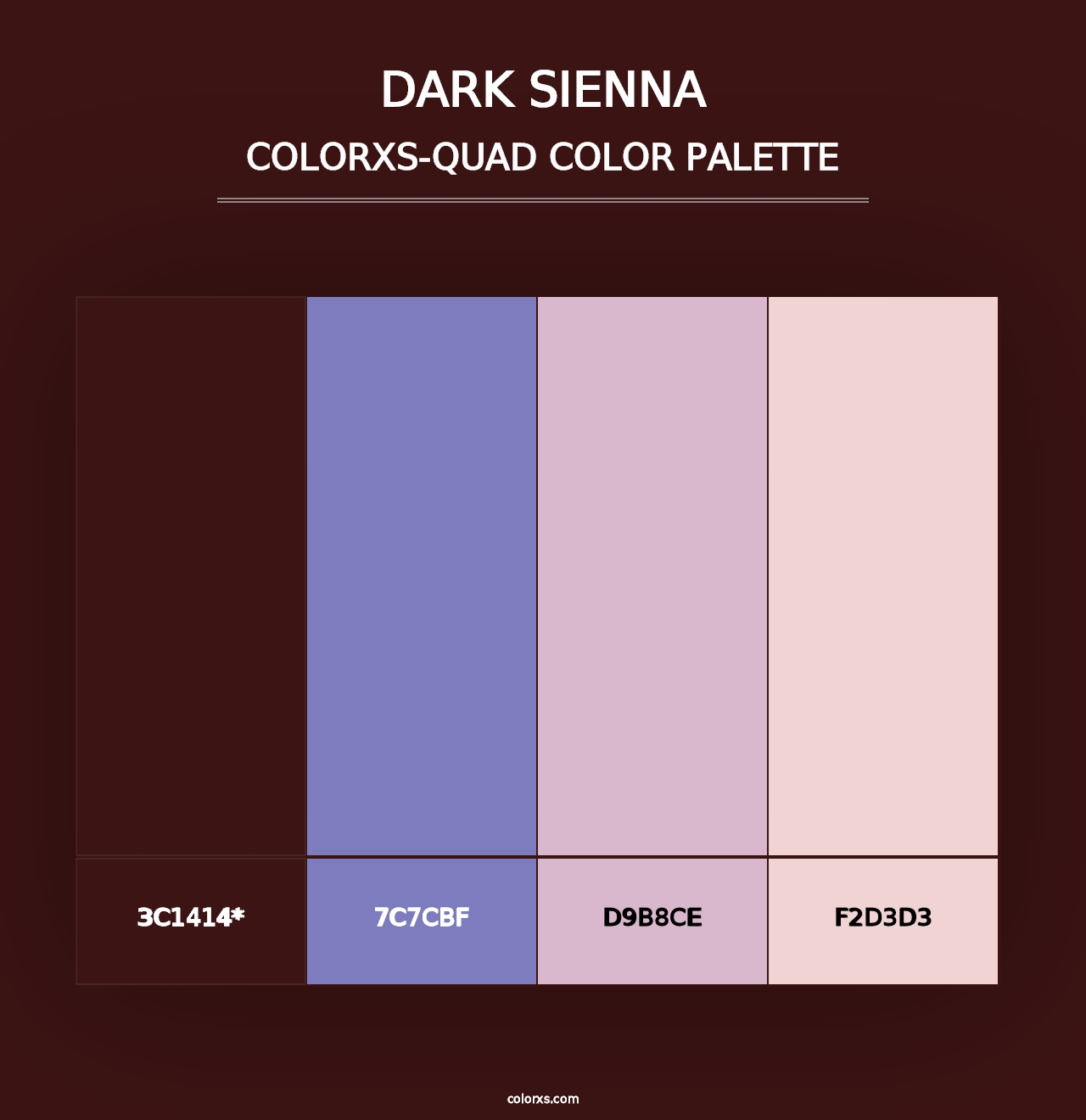 Dark Sienna - Colorxs Quad Palette