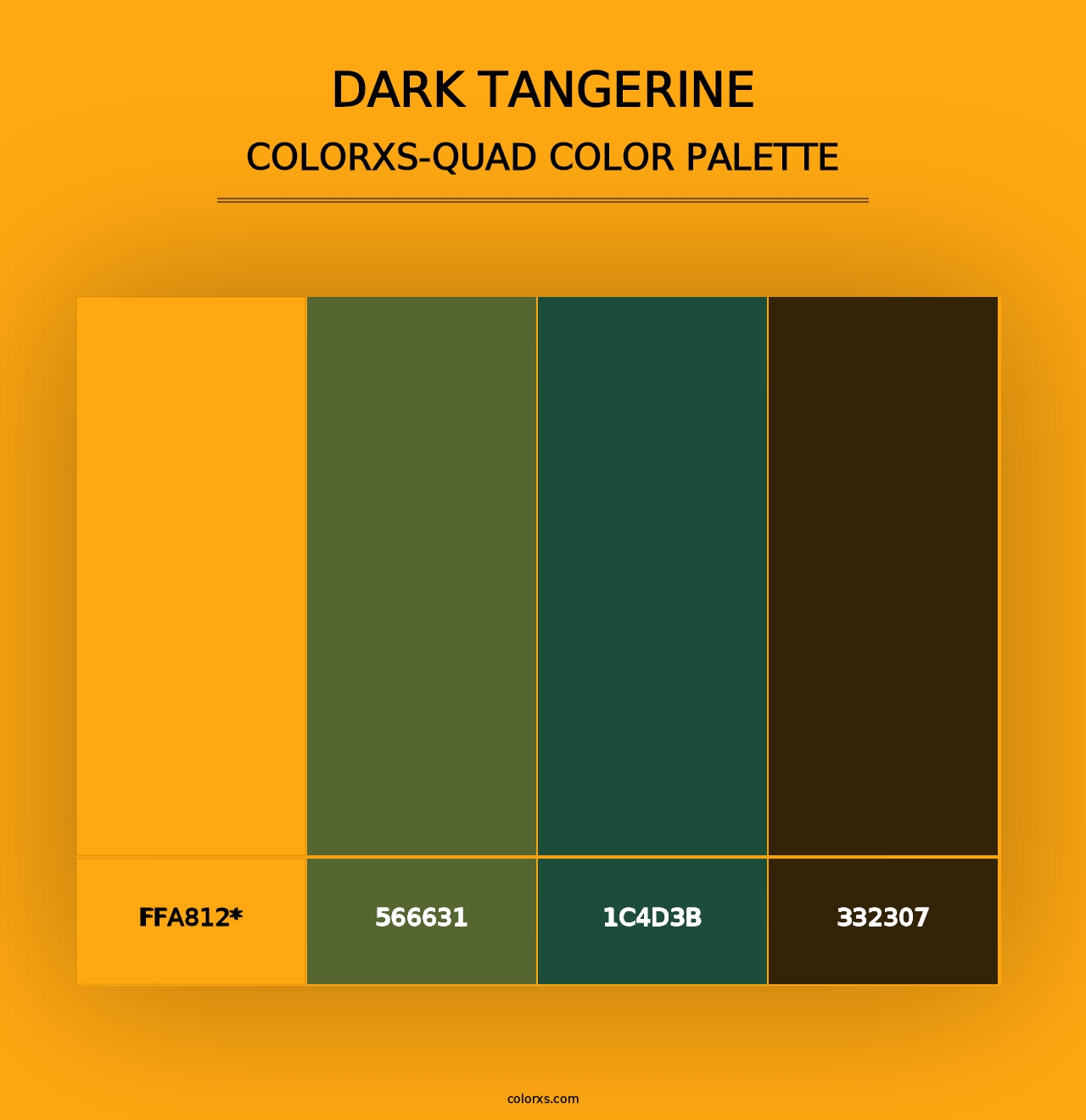 Dark Tangerine - Colorxs Quad Palette